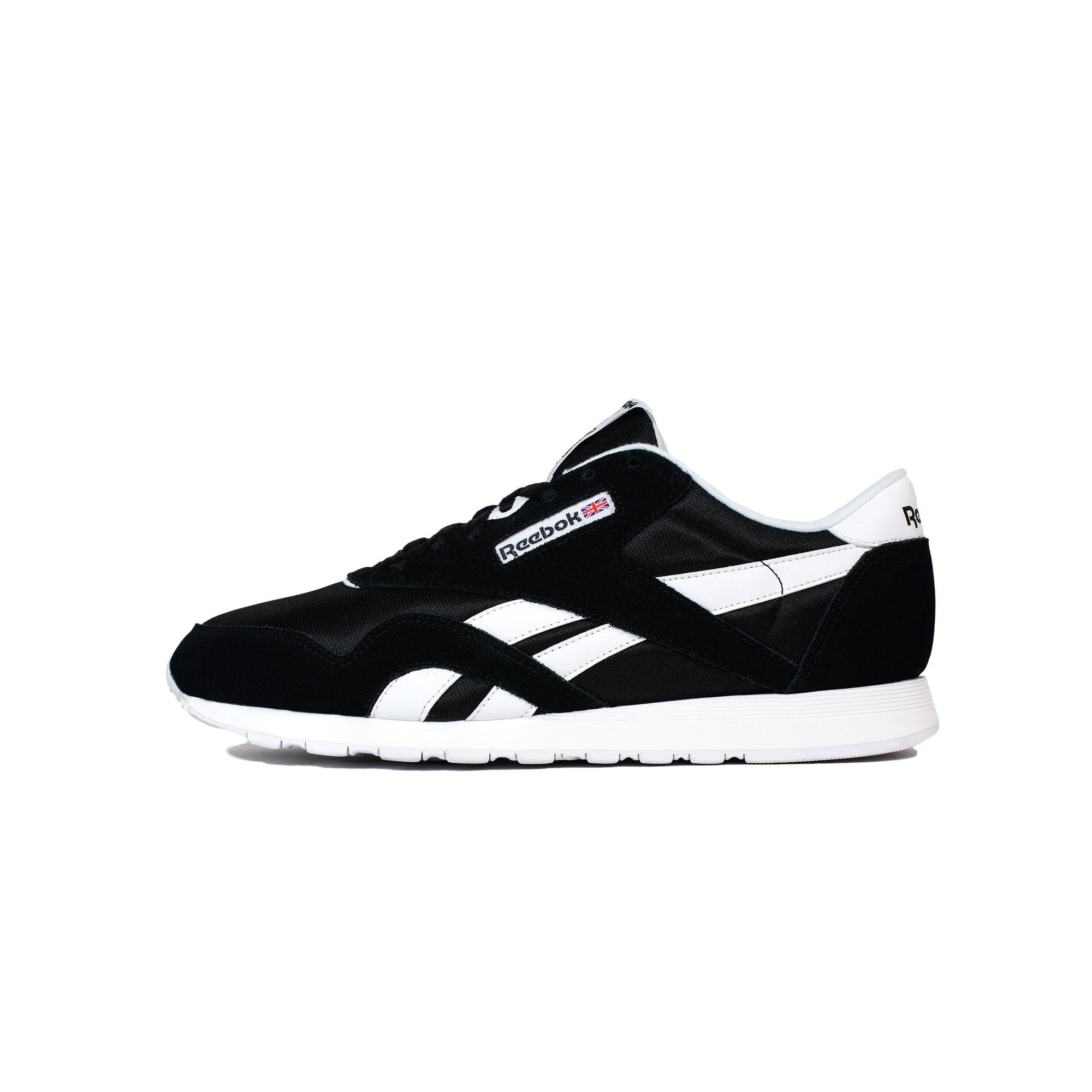 Reebok, Men's, Classic, Nylon, 6604, Black, White 