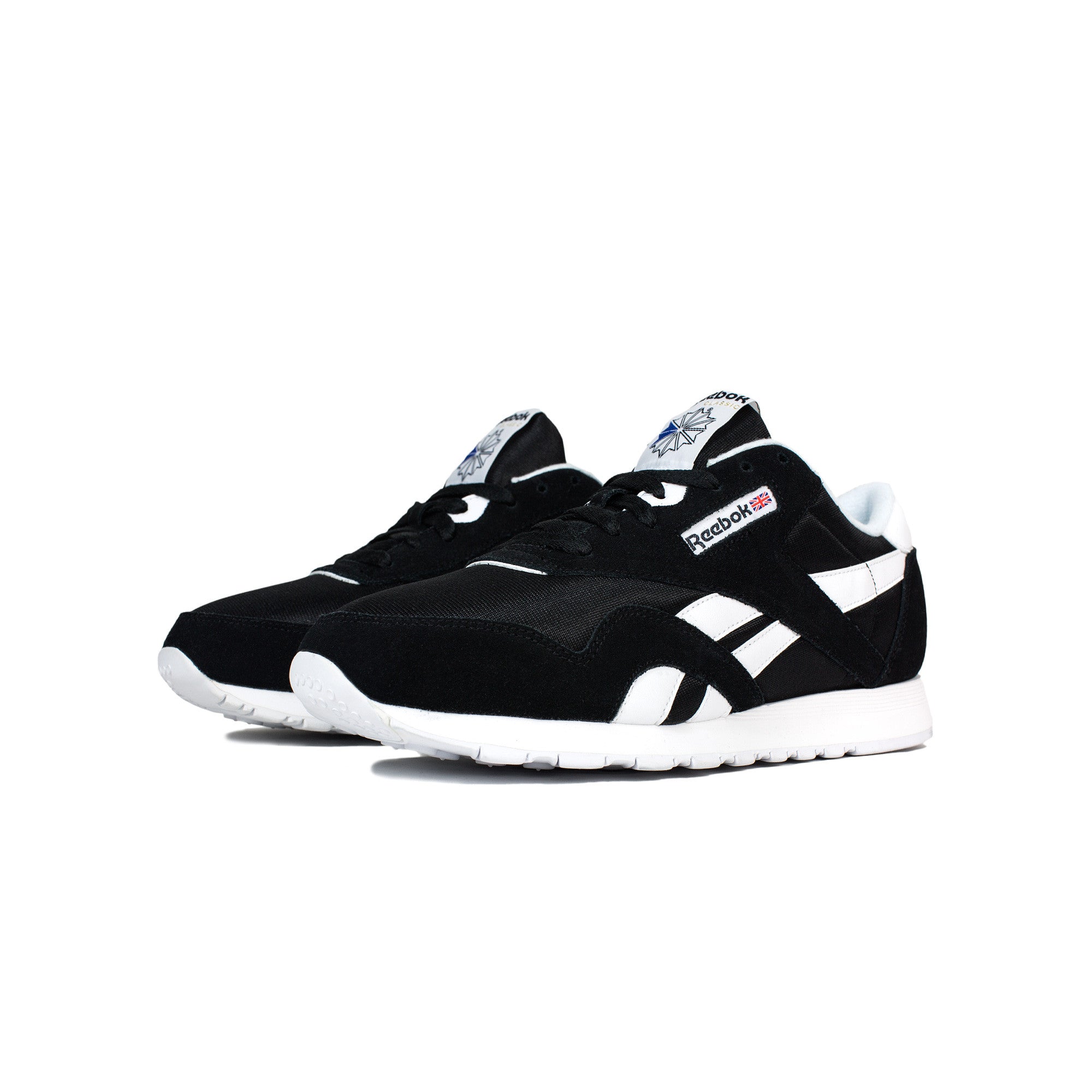 Reebok, Men's, Classic, Nylon, 6604, Black, White 