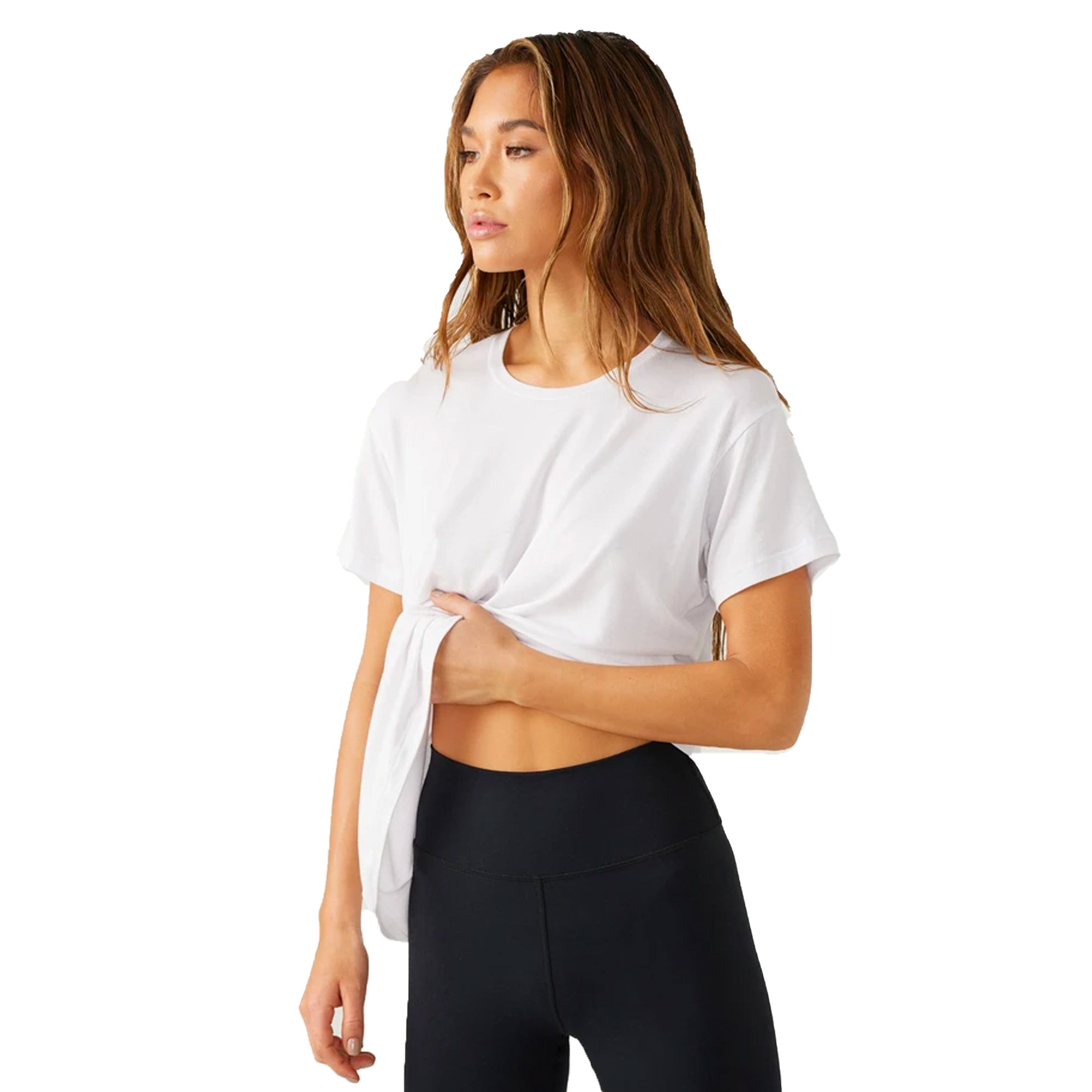 Joah Brown Womens Boyfriend Tee White