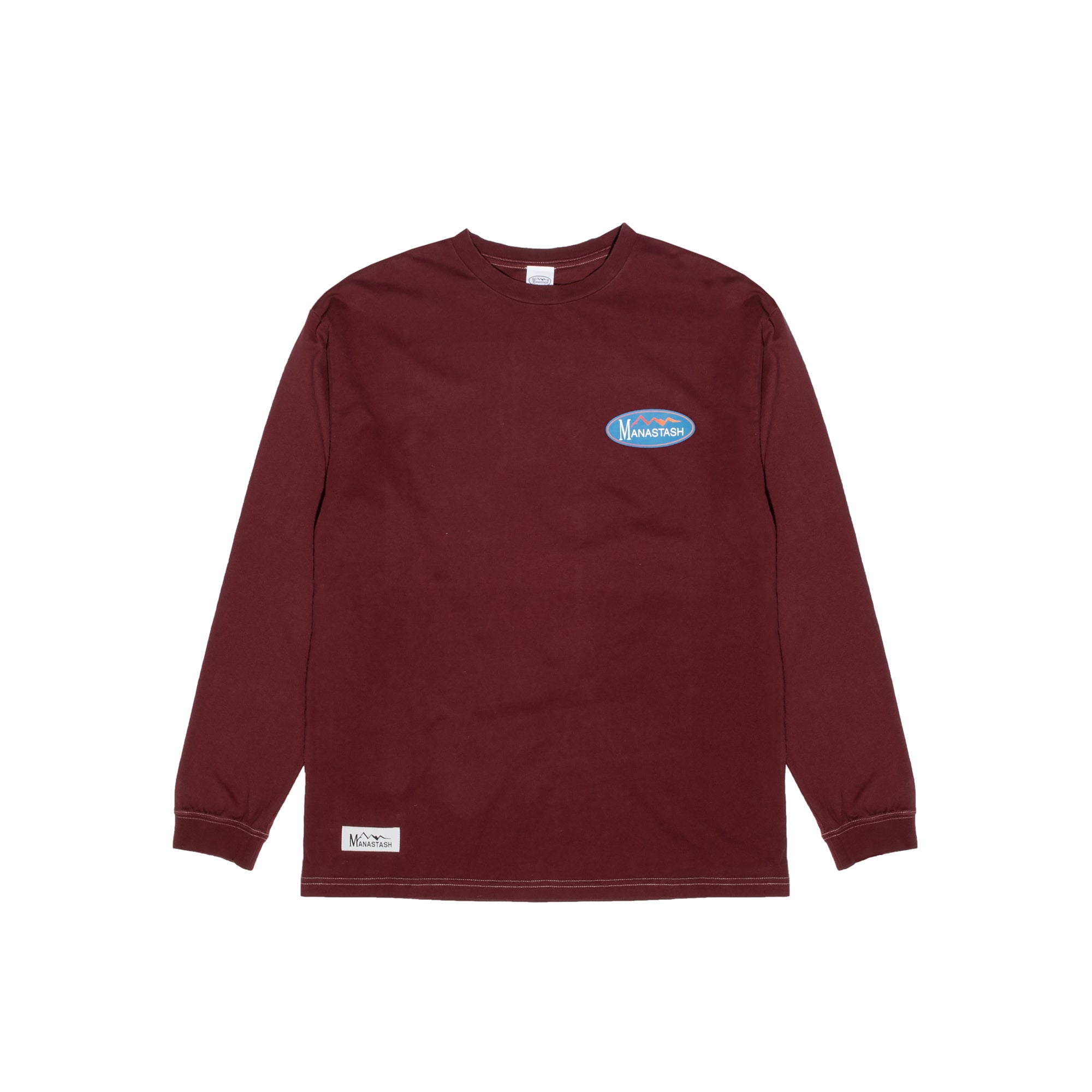 Manastash Mens Re:ctn LS Tee Original Logo (Burgundy)