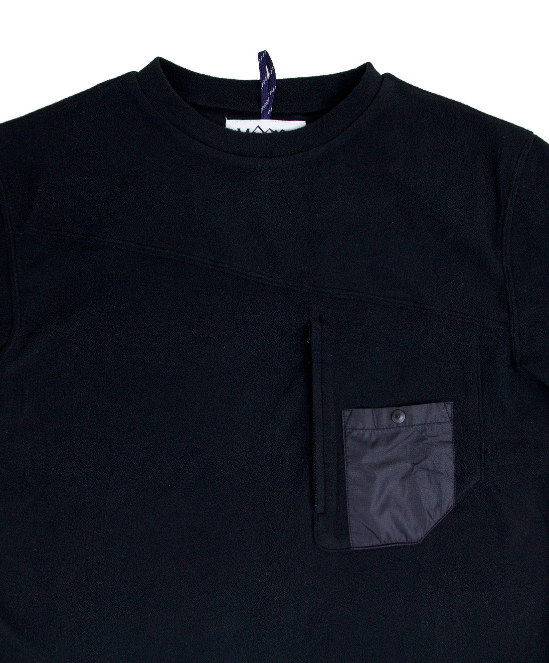Manastash Men's Micro Fleece Pocket T-Shirt - Black