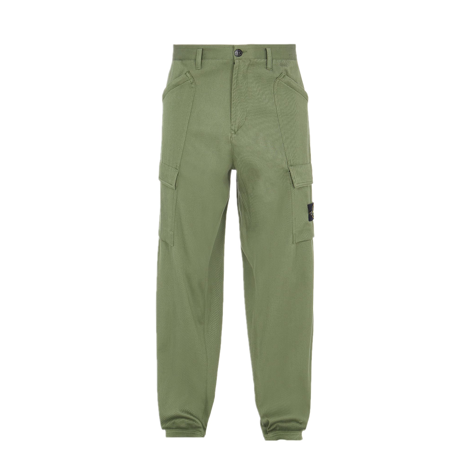 Stone Island Mens Straight Fit Cargo Pants Green