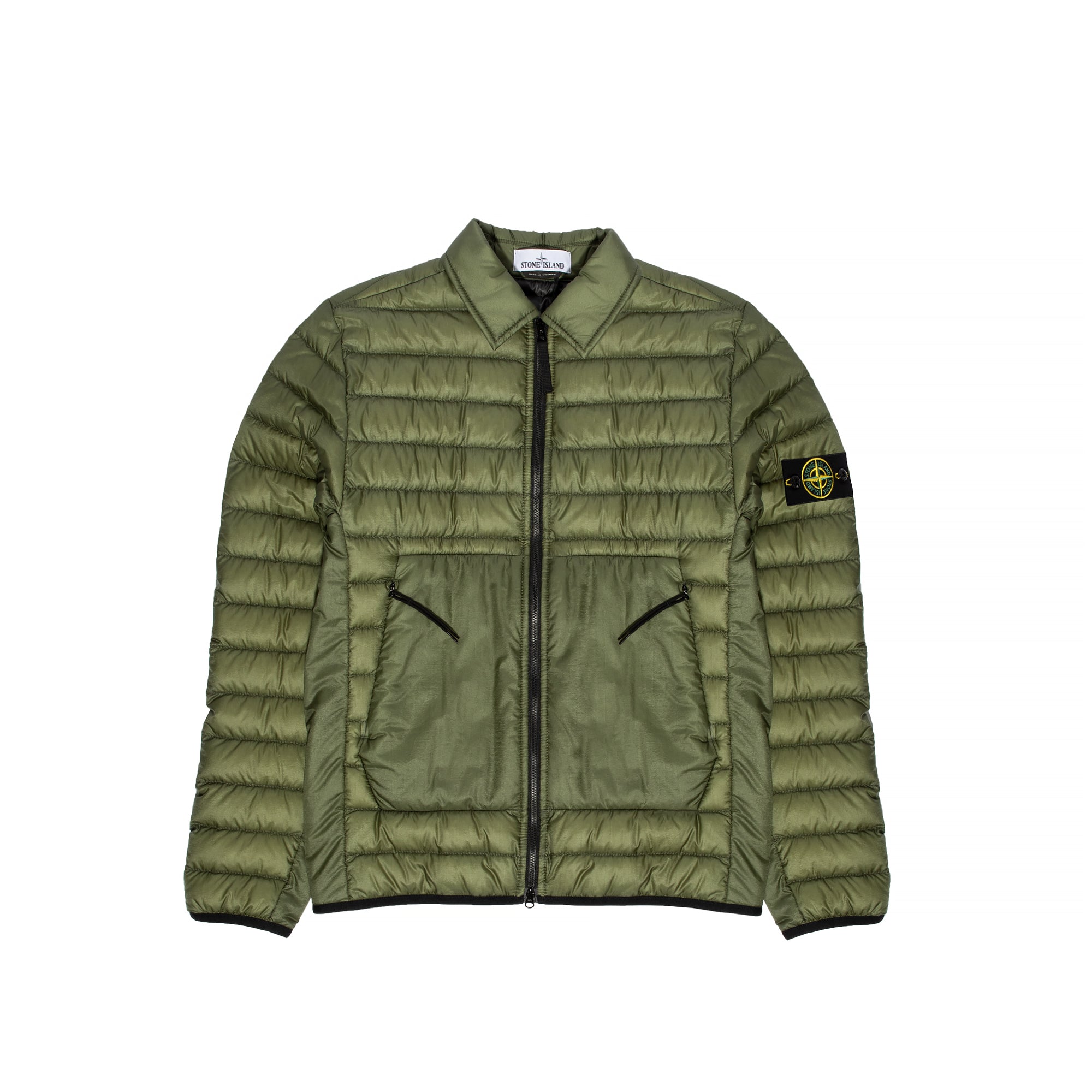 Stone Island Mens Real Down Jacket 'Olive'