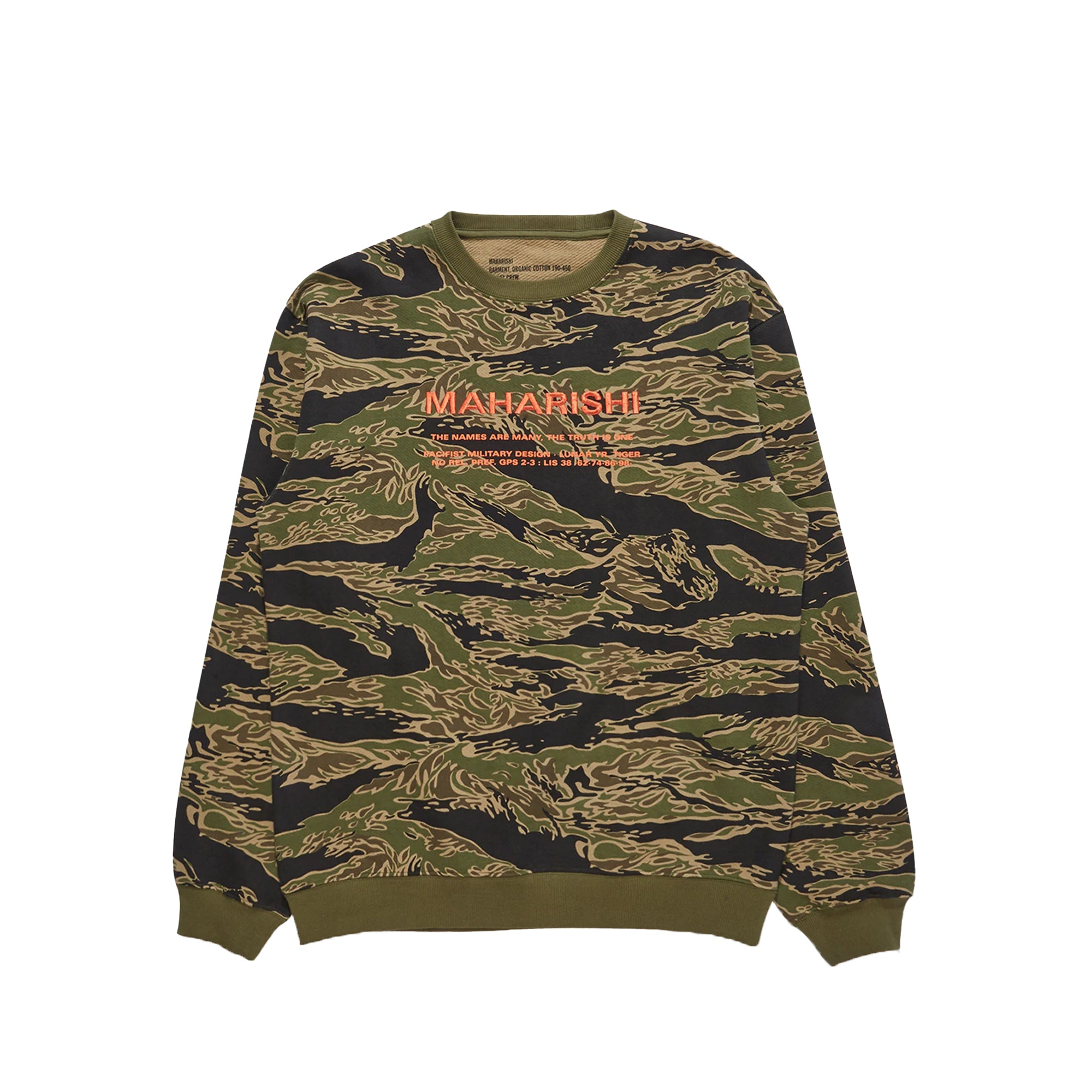 Maharishi Mens Camo Crew Sweatshirt
