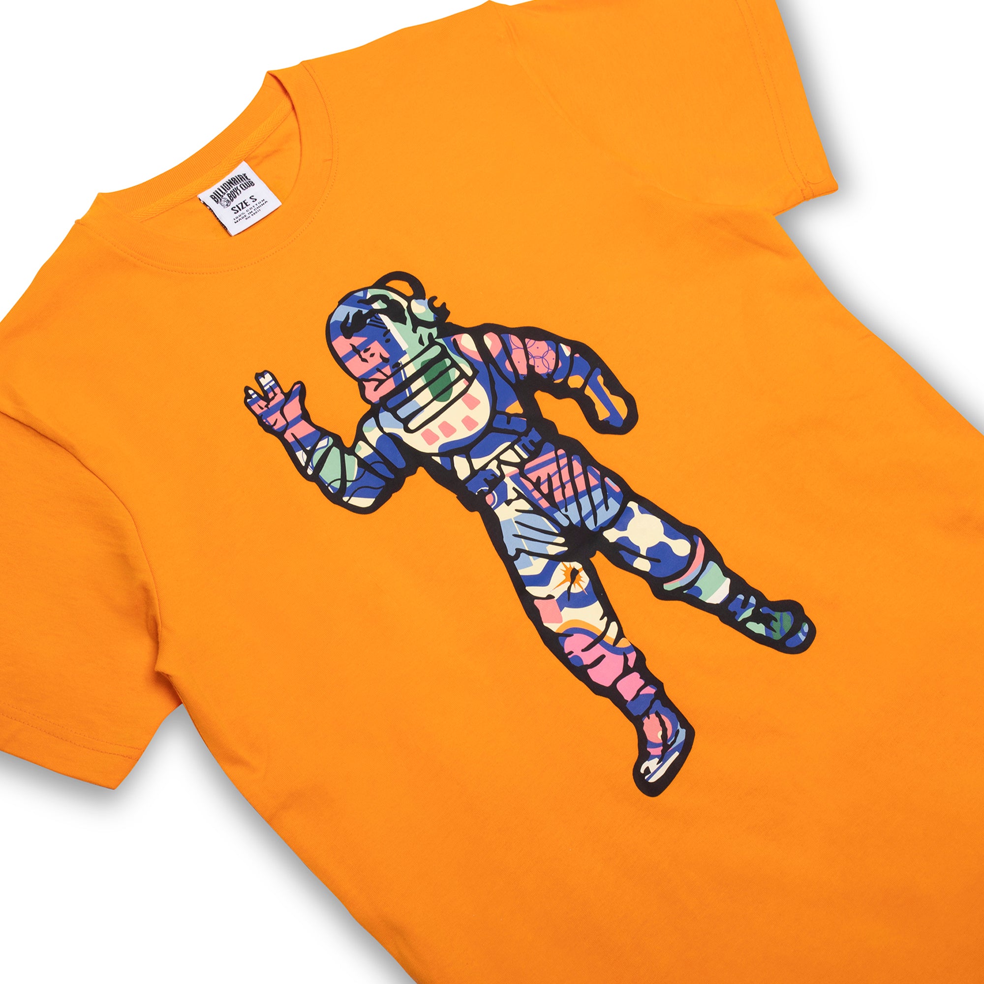 Billionaire Boys Club Mens Astronaut Plans SS Tee 'Flame Orange'