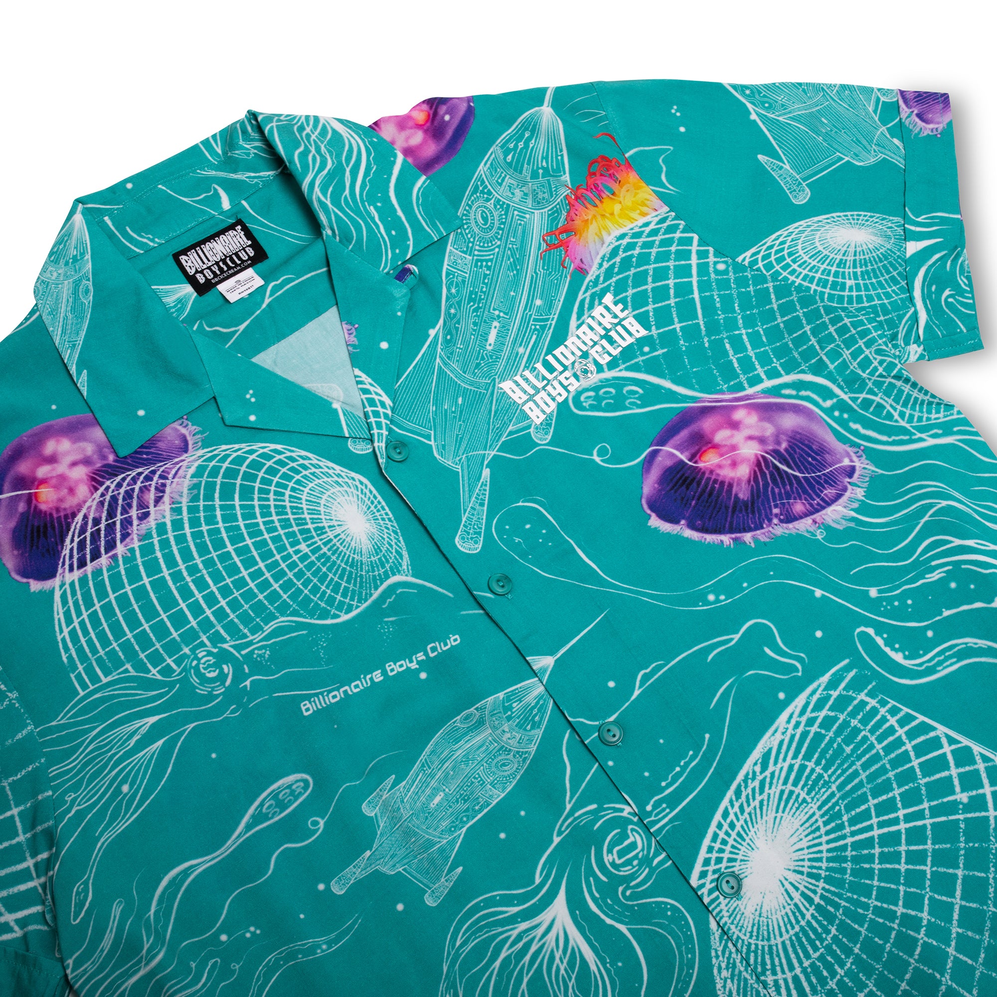 Billionaire Boys Club Mens Deep Space SS Woven Shirt 'Baltic'