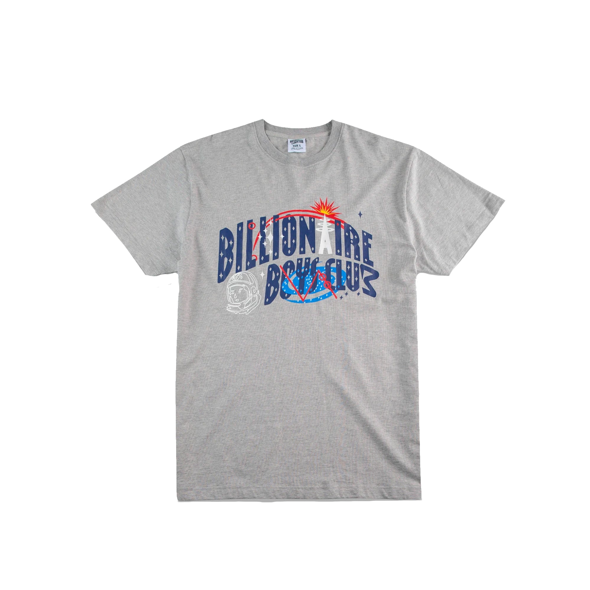 Billionaire Boys Club Mens Future Arch SS Tee 'Heather Grey'