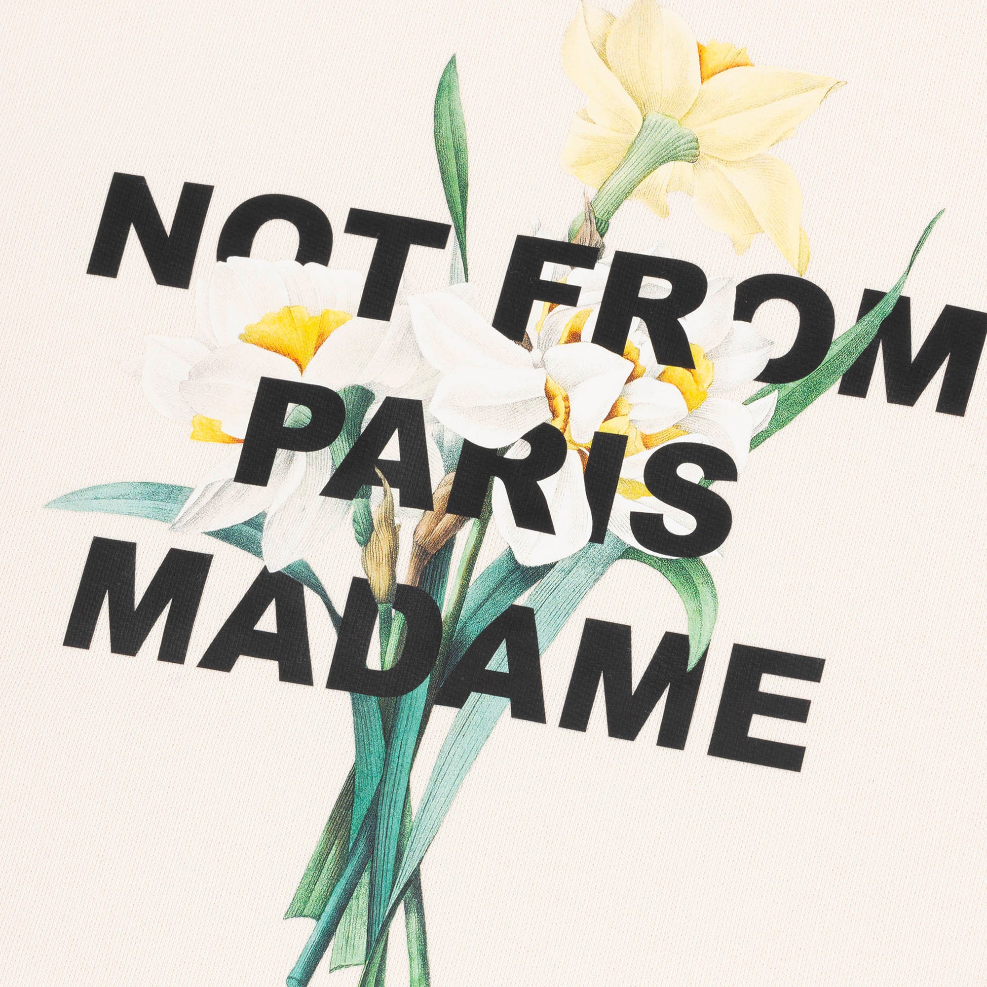 Drole De Monsieur Mens Le Sweatshirt Slogan Fleur