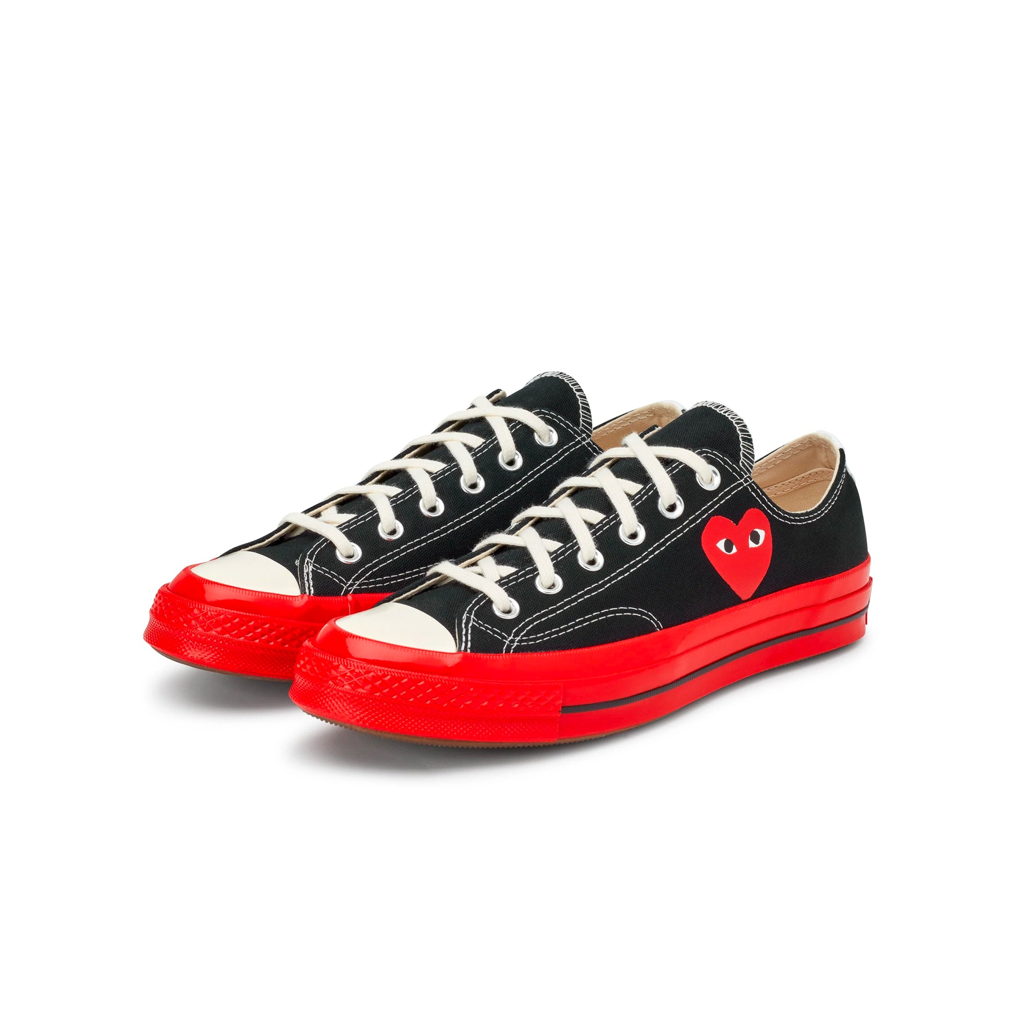 Comme des Garcons PLAY x Converse Chuck 70 Low Shoes Black/Red