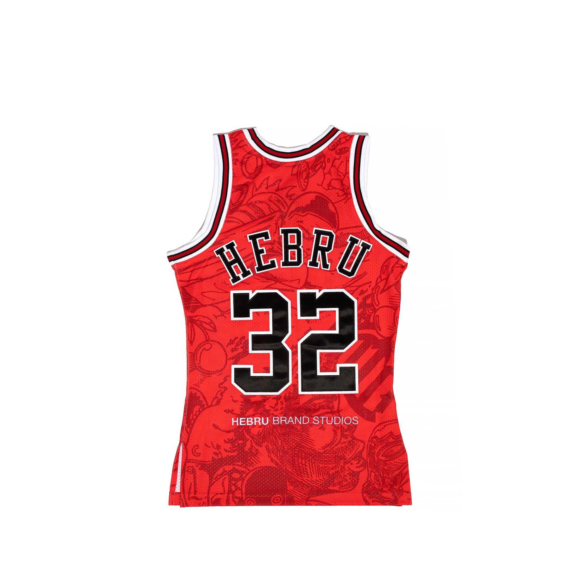Mitchell & Ness Mens Chicago Bulls Hebru Jersey 'Red'