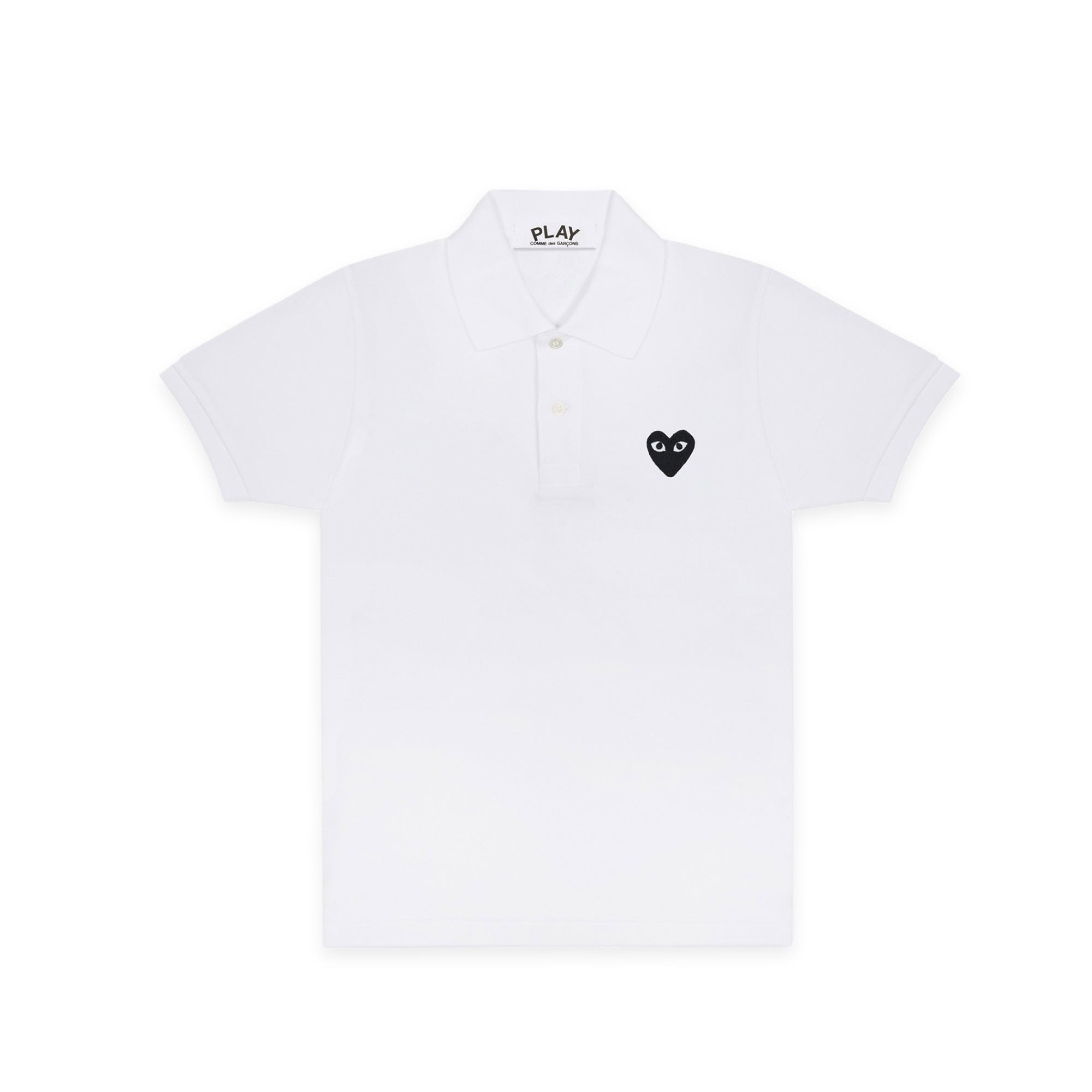 Comme des Garcons PLAY Mens Black Heart Polo [AZ-T066-051-2]
