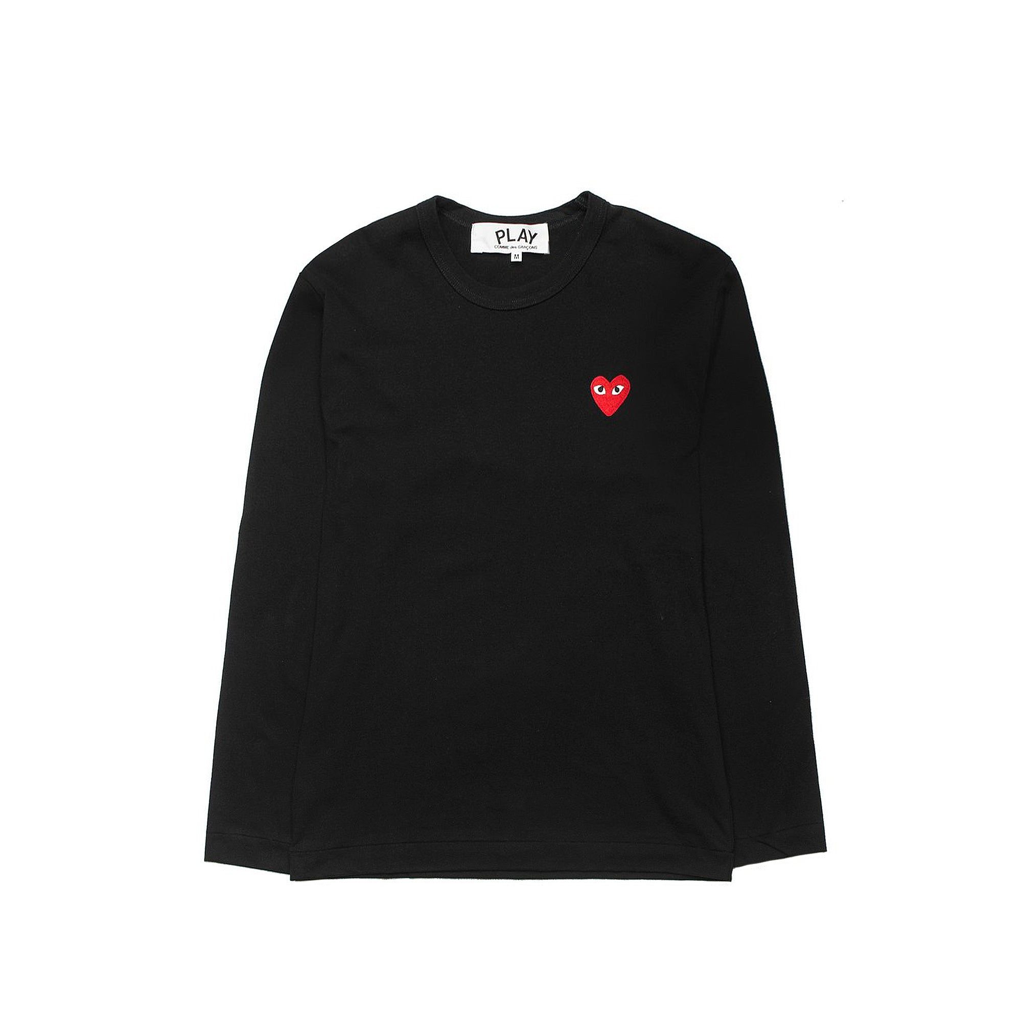 Comme des Garcons PLAY Long Sleeve Tee 'Black'