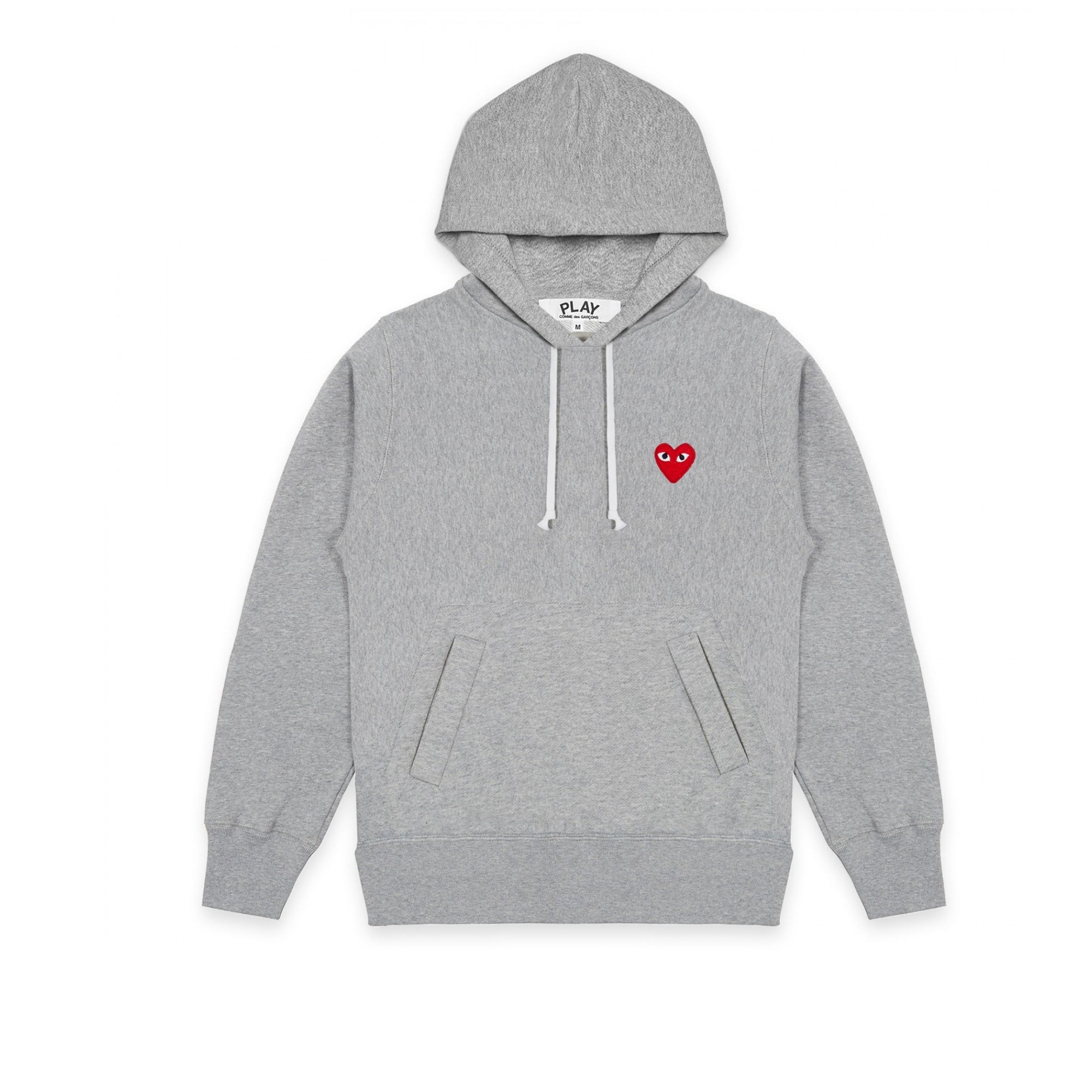 CDG Play Mens Hoodie 'Grey'