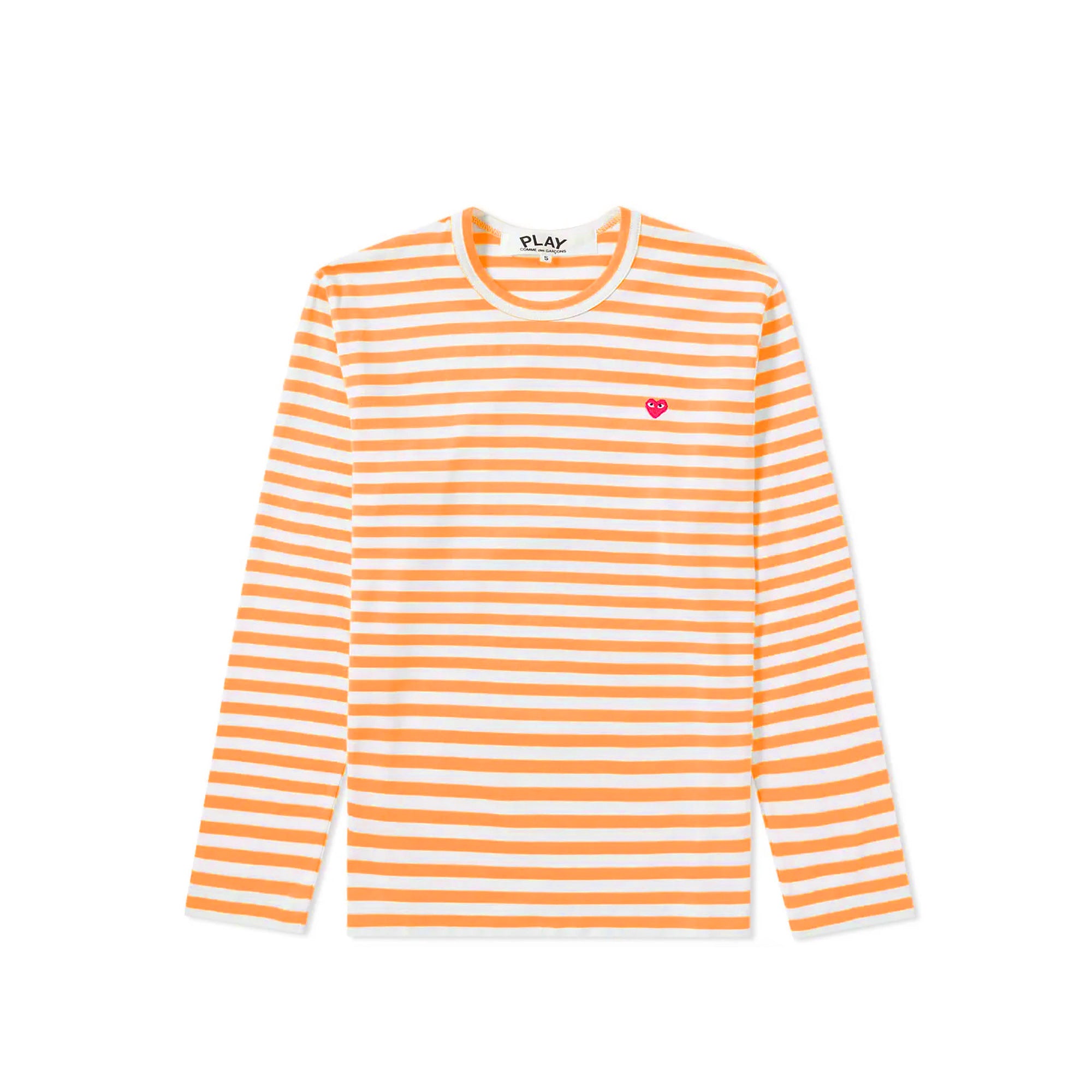 Comme des Garcons PLAY Mens Striped L/S Tee [AZ-T218-051-2]