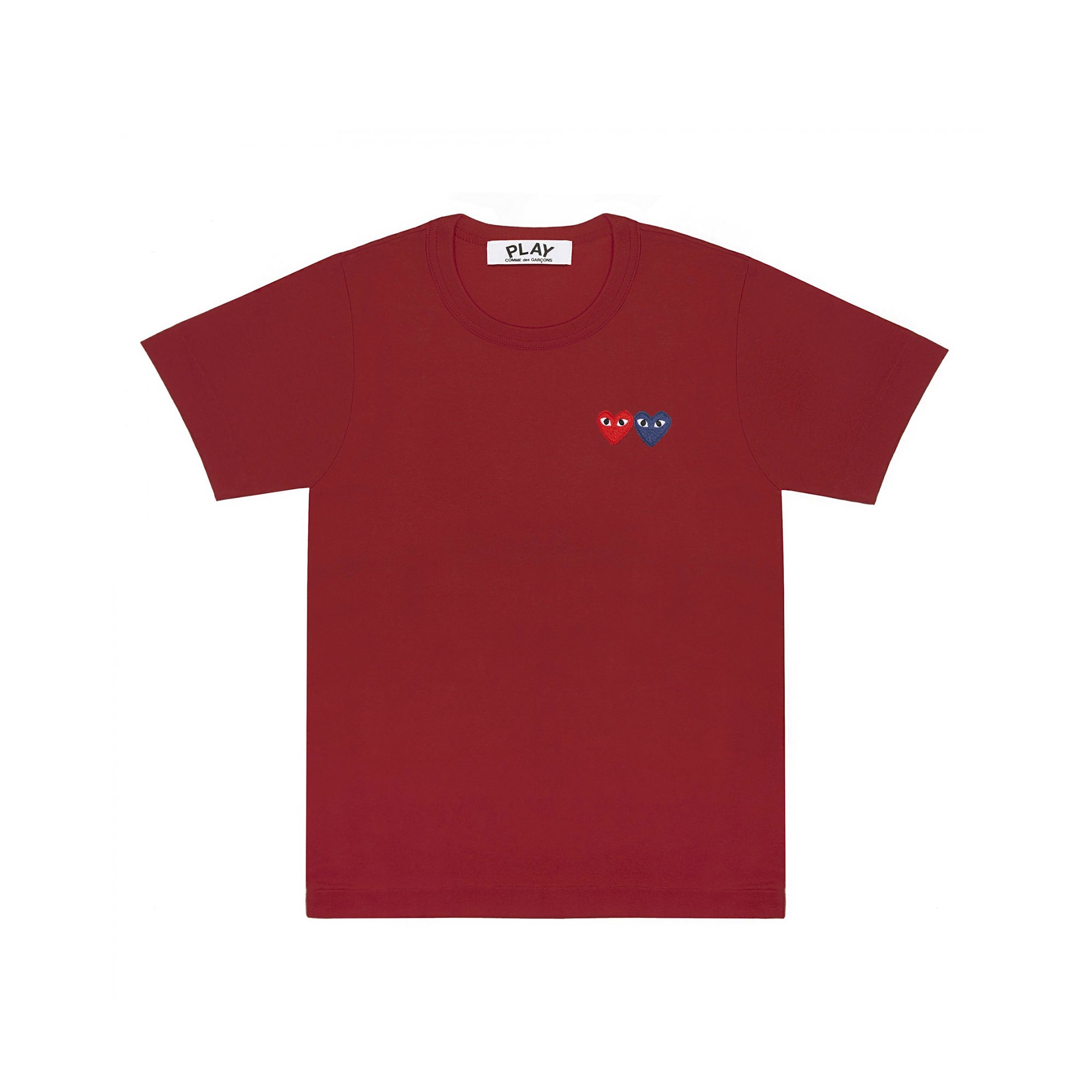 Comme des Garcons Play Mens Double Heart SS Tee