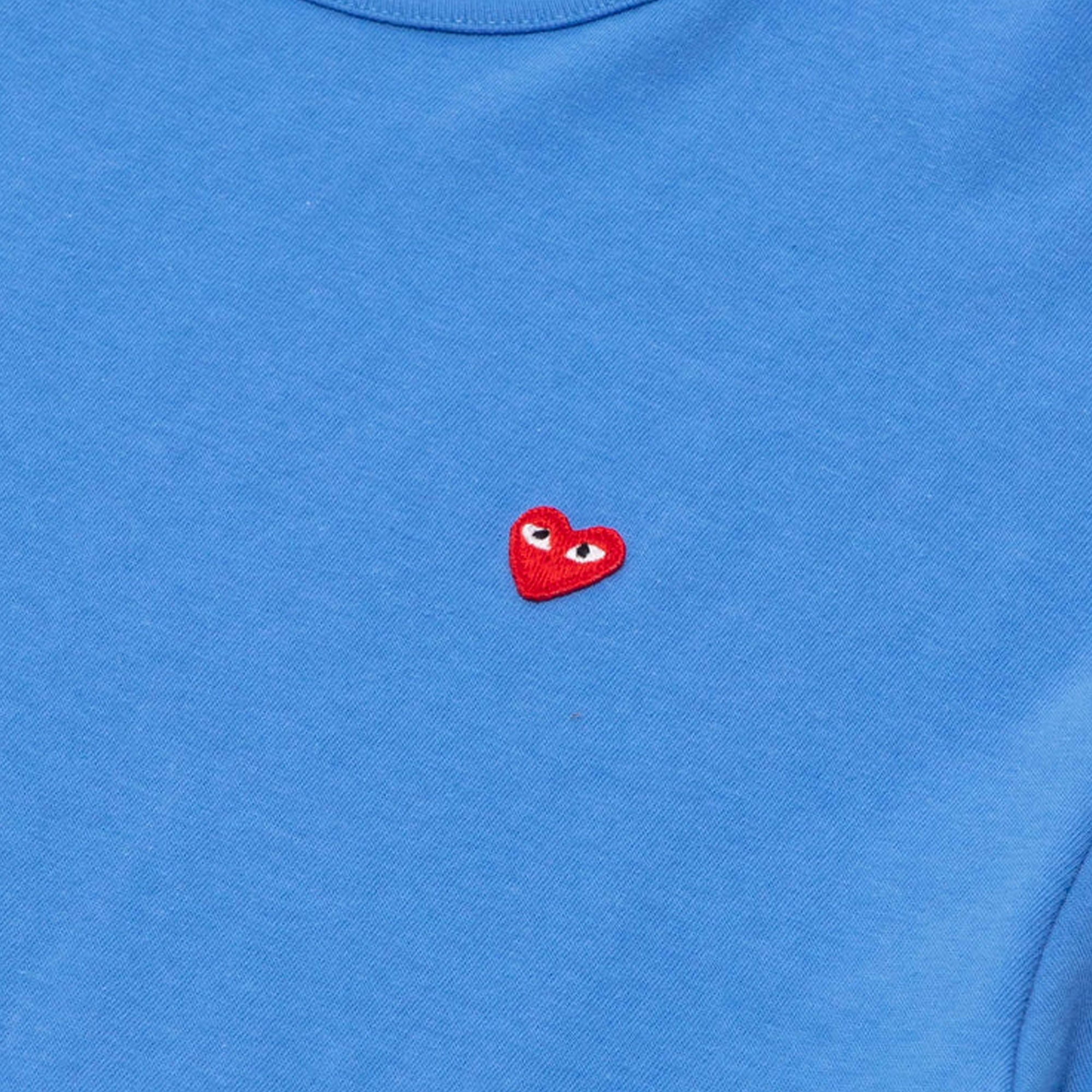 Comme des Garcons Play Mens Small Red Heart SS Tee