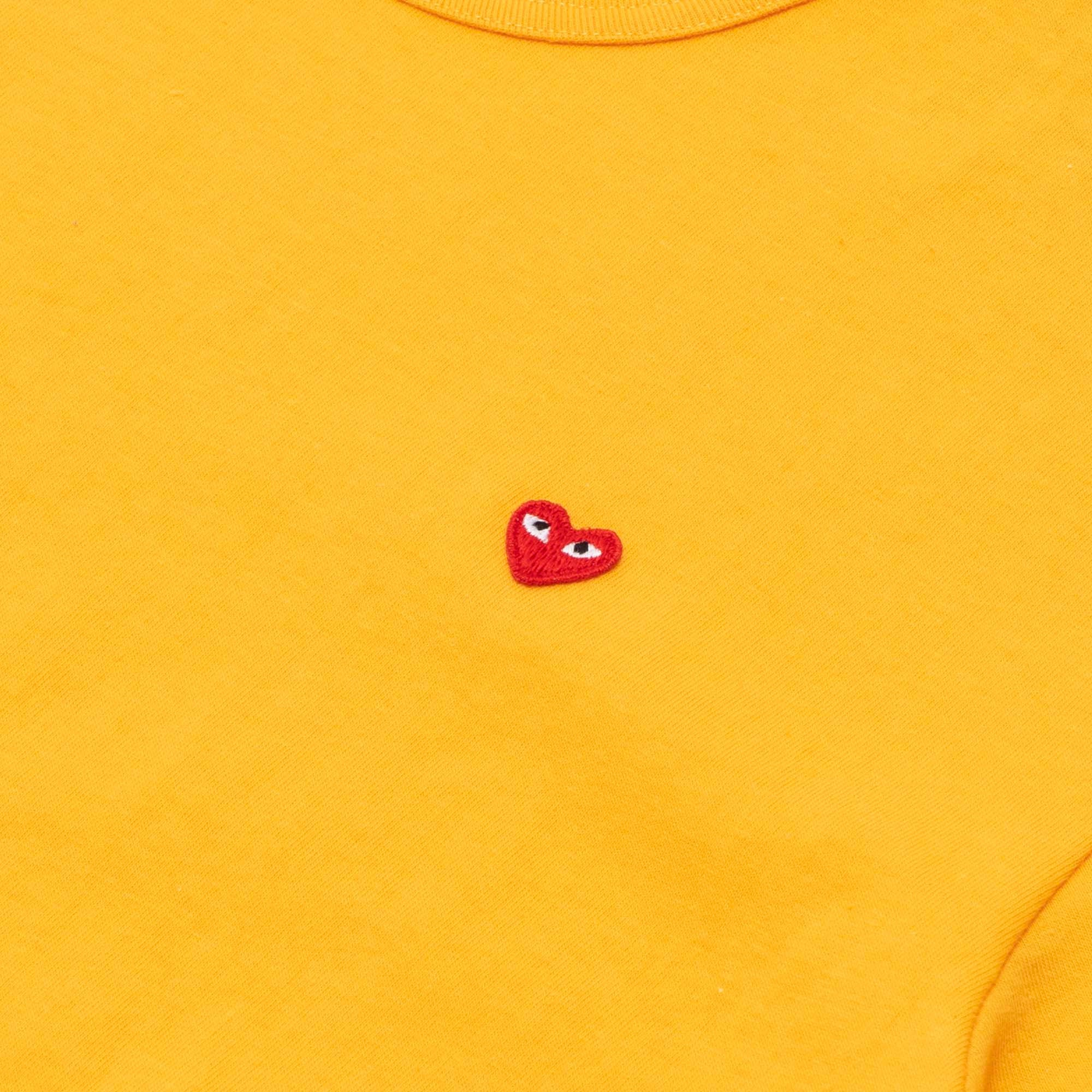 Comme des Garcons Play Mens Small Red Heart SS Tee