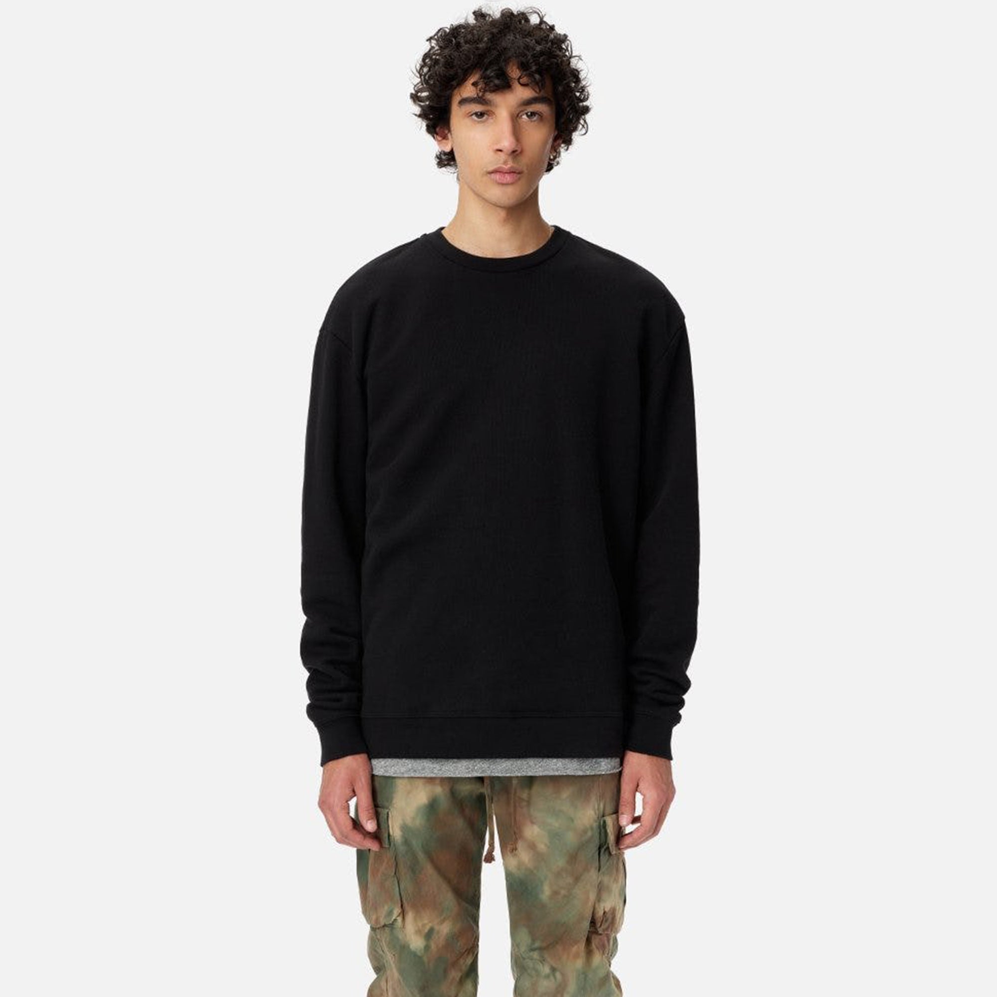 John Elliott Mens Oversized Crewneck Pullover