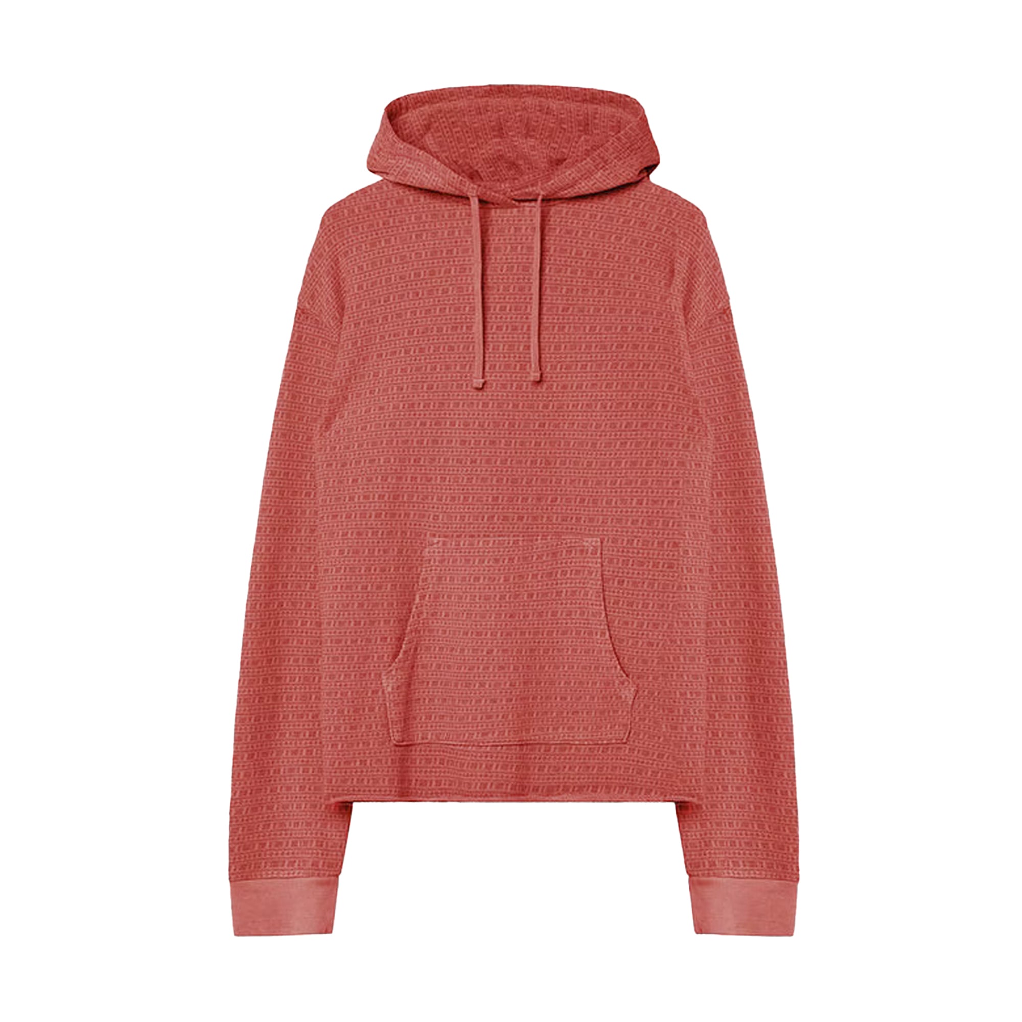 John Elliott Raw Edge Jacquard Terry Hoodie 'Terra Cotta'