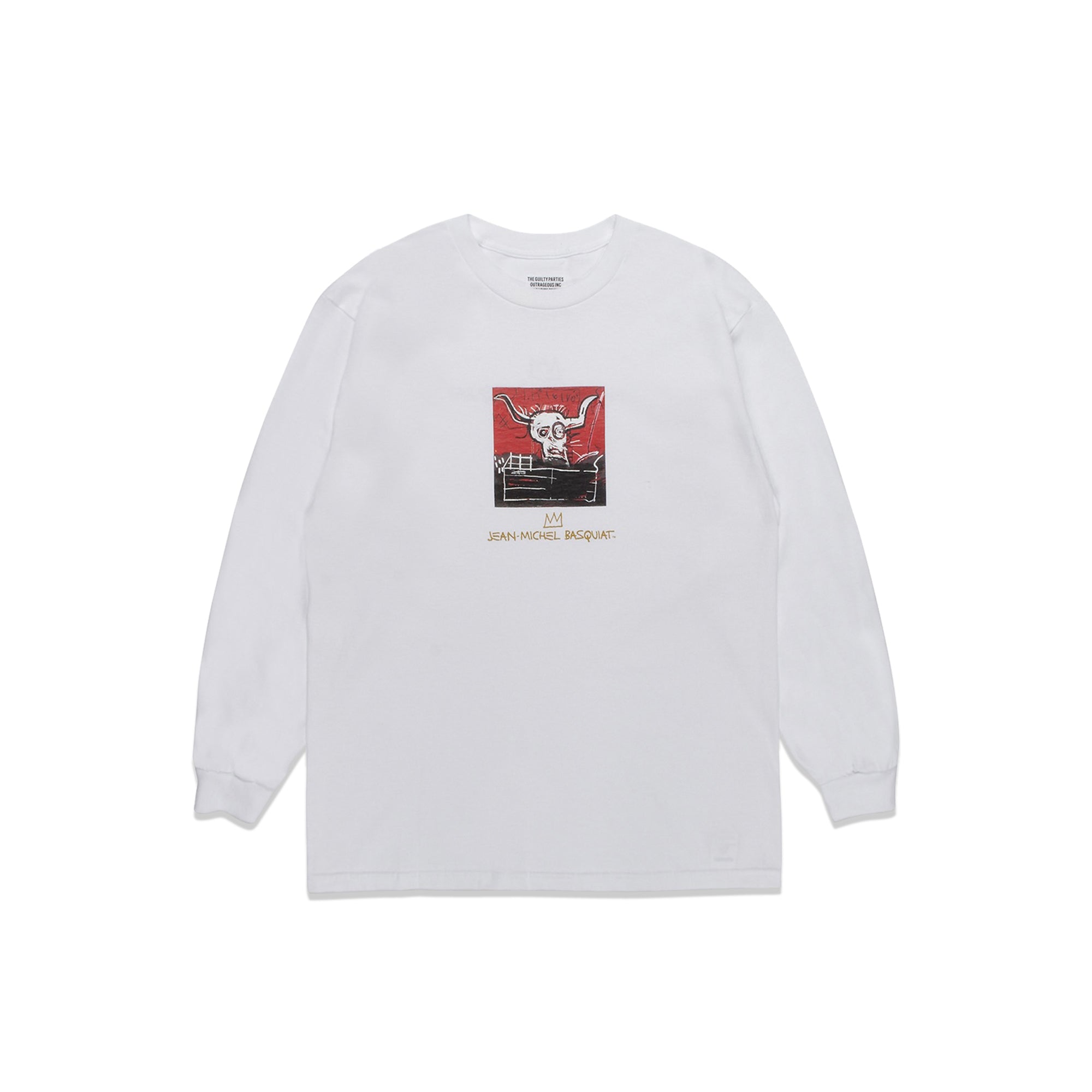 Wacko Maria Mens Jean-Michel Basquiat LS Crew Neck Tee