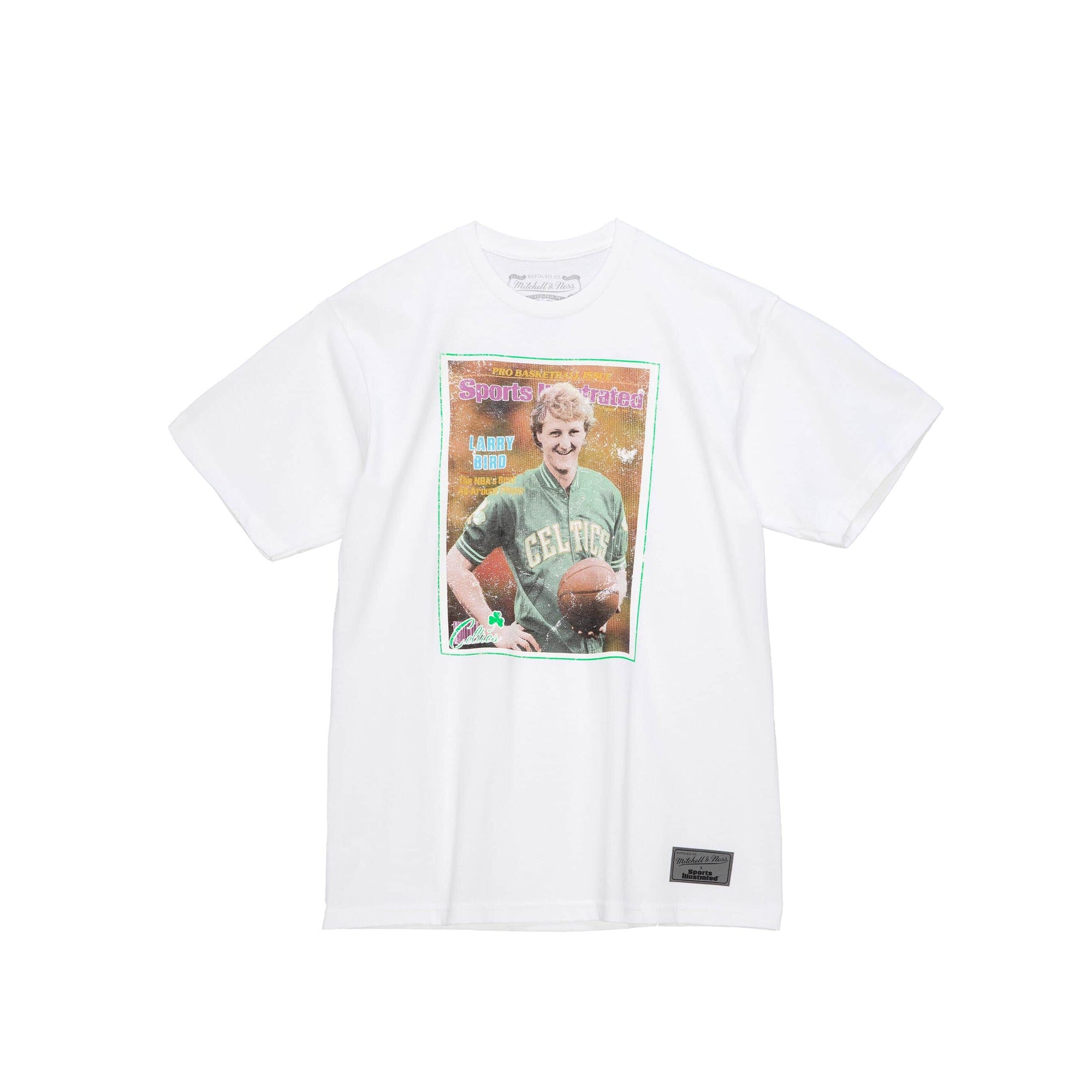 Mitchell & Ness Boston Celtics Larry Bird SI Photo Tee 'White'