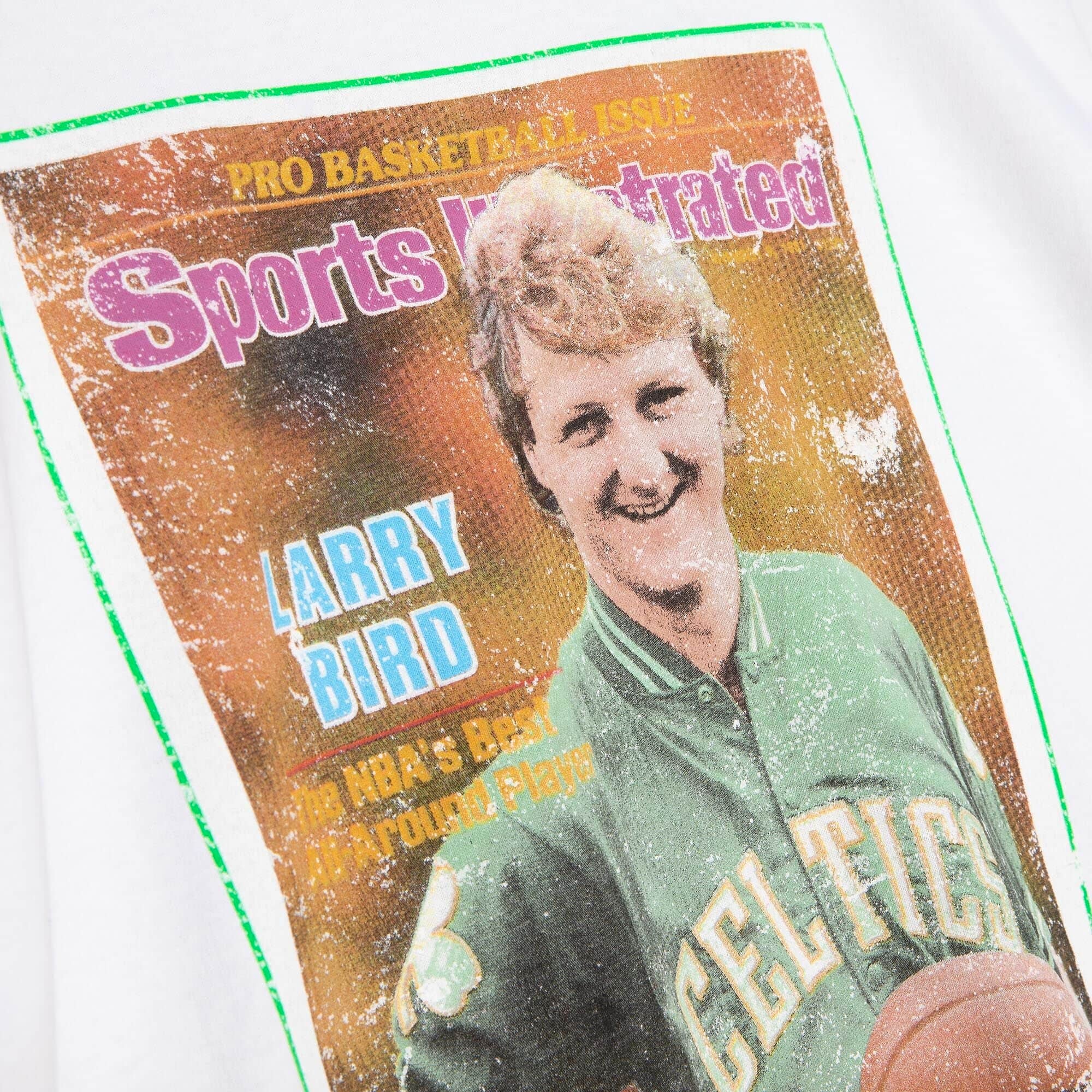 Mitchell & Ness Boston Celtics Larry Bird SI Photo Tee 'White'