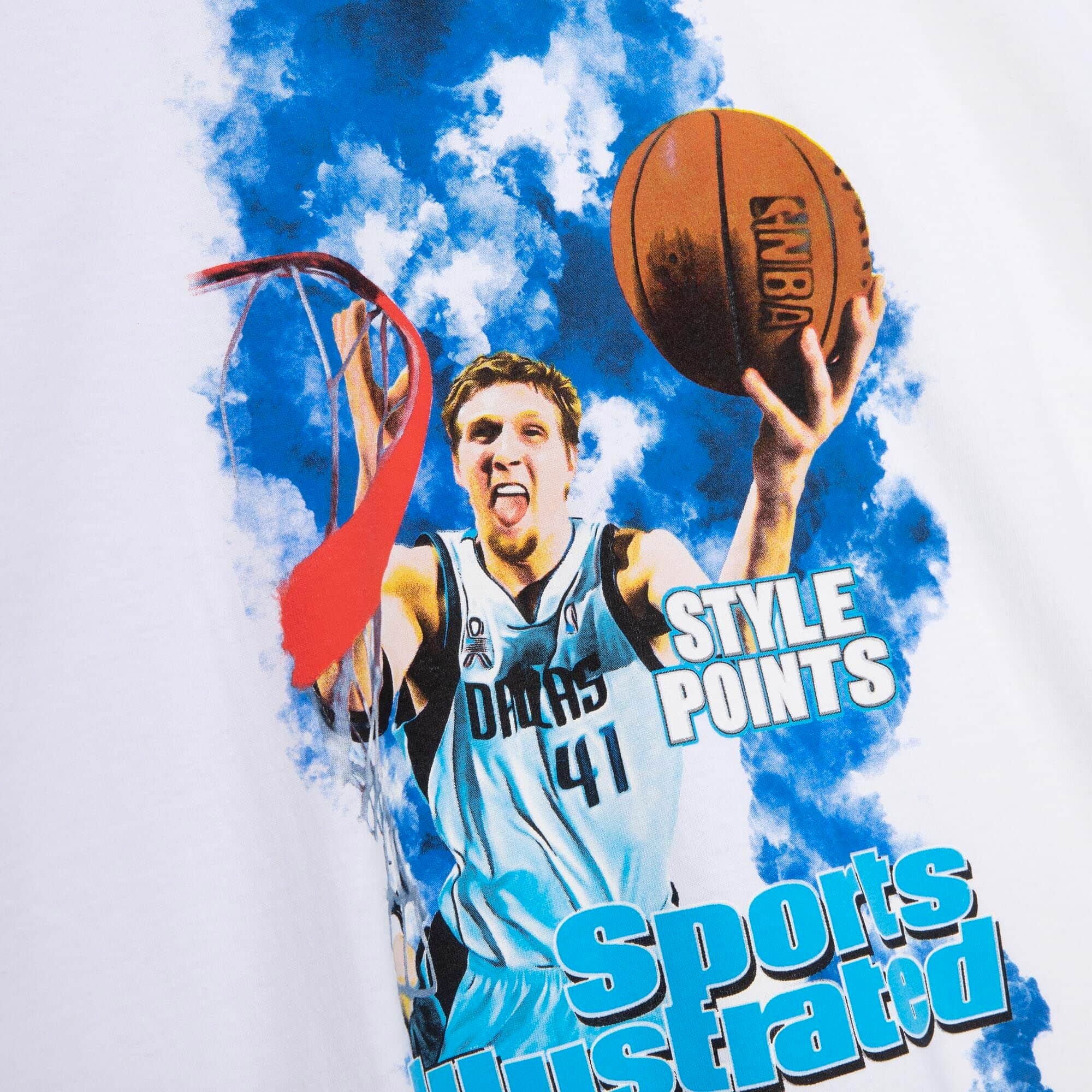 Mitchell & Ness Dallas Mavericks Dirk Nowitzki SI Photo Tee 'White'