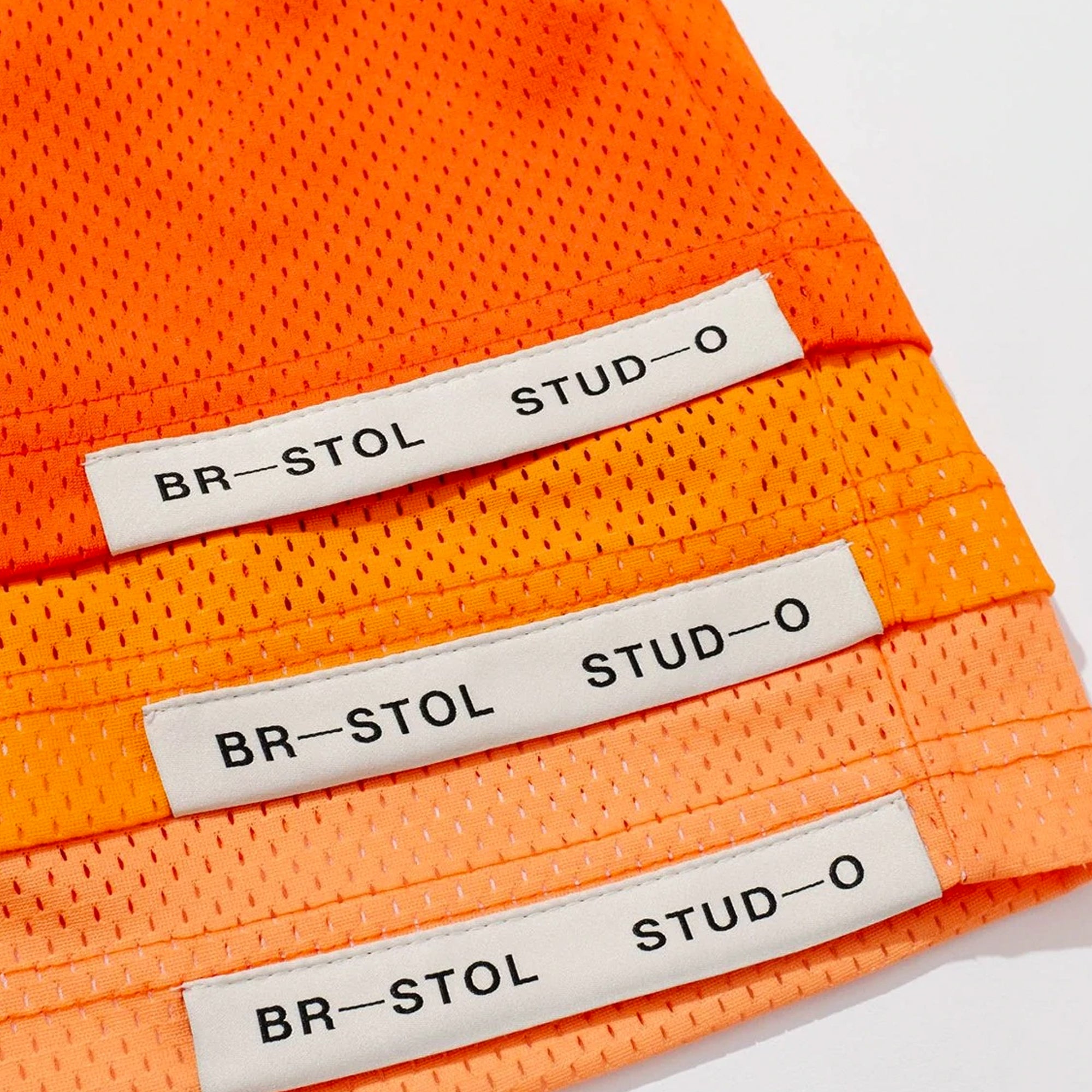 Bristol Studios Mens Triple Hem Shorts Gradient Orange