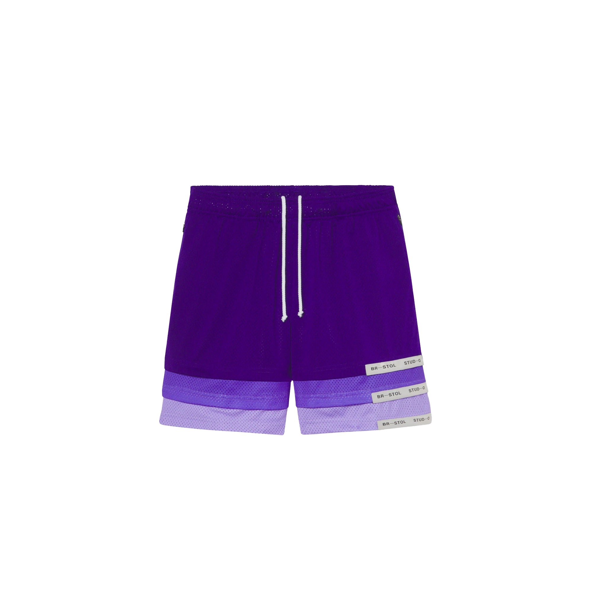 Bristol Studios Mens Triple Hem Shorts Gradient Purple