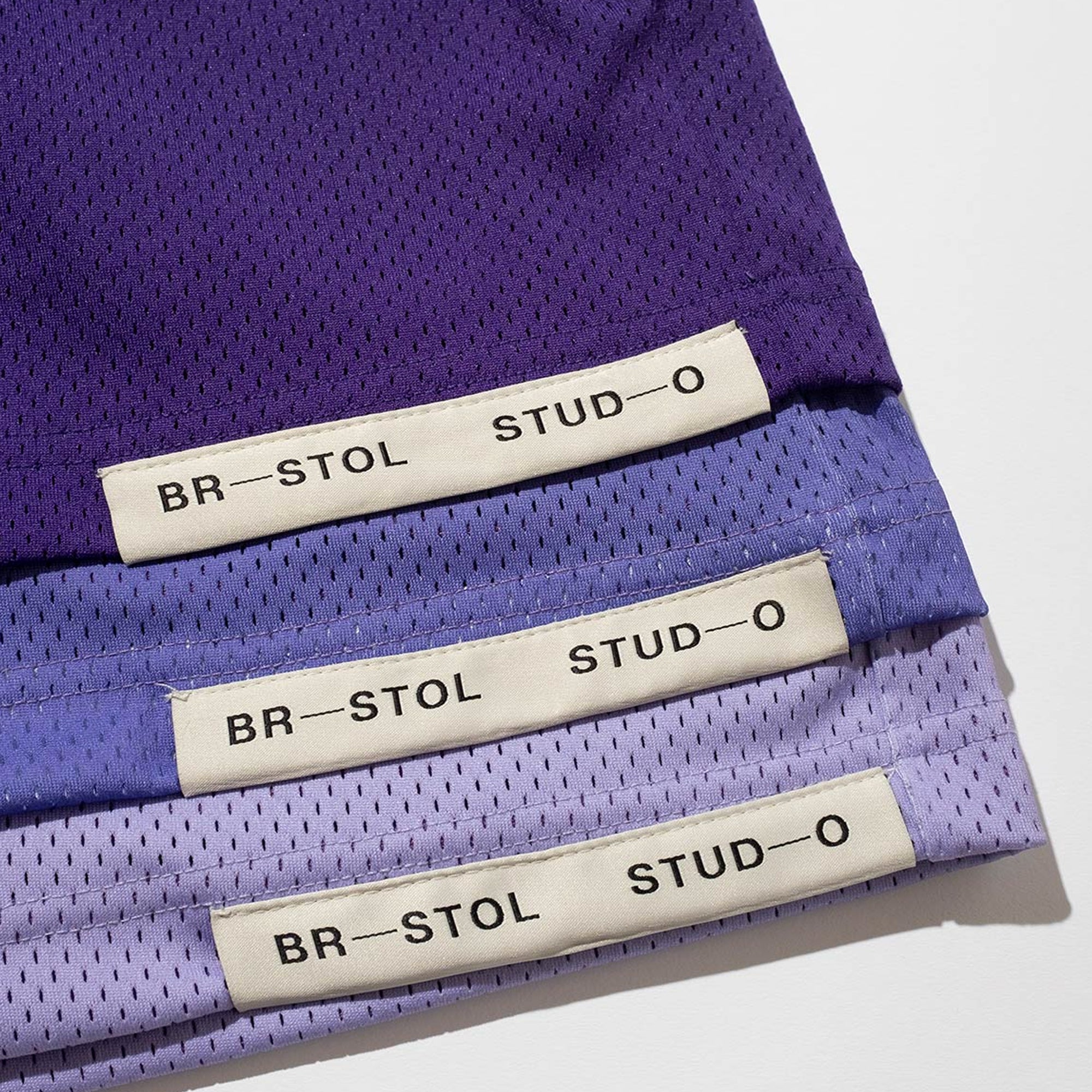 Bristol Studios Mens Triple Hem Shorts Gradient Purple