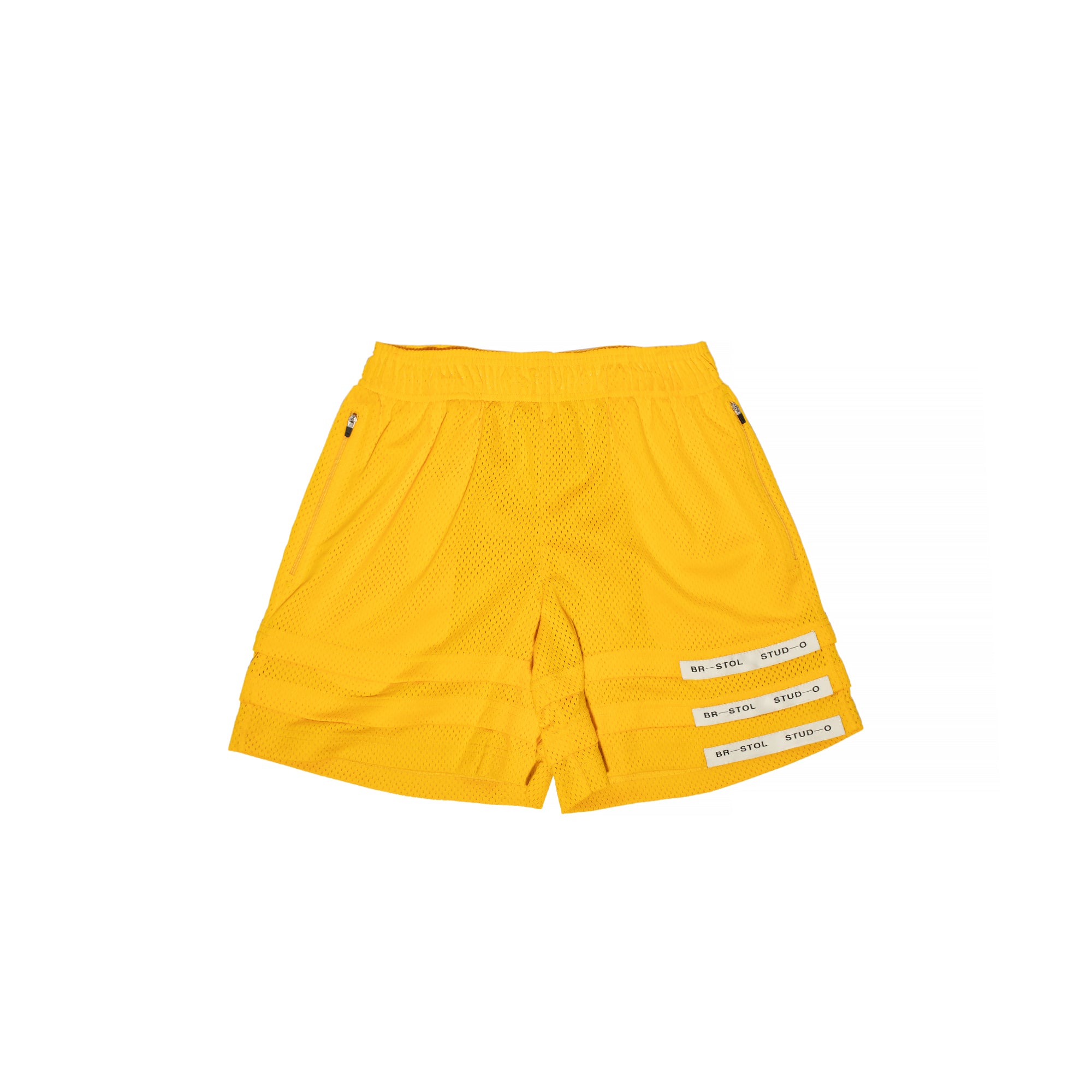 Bristol Studios Mens Triple Hem Shorts Yellow