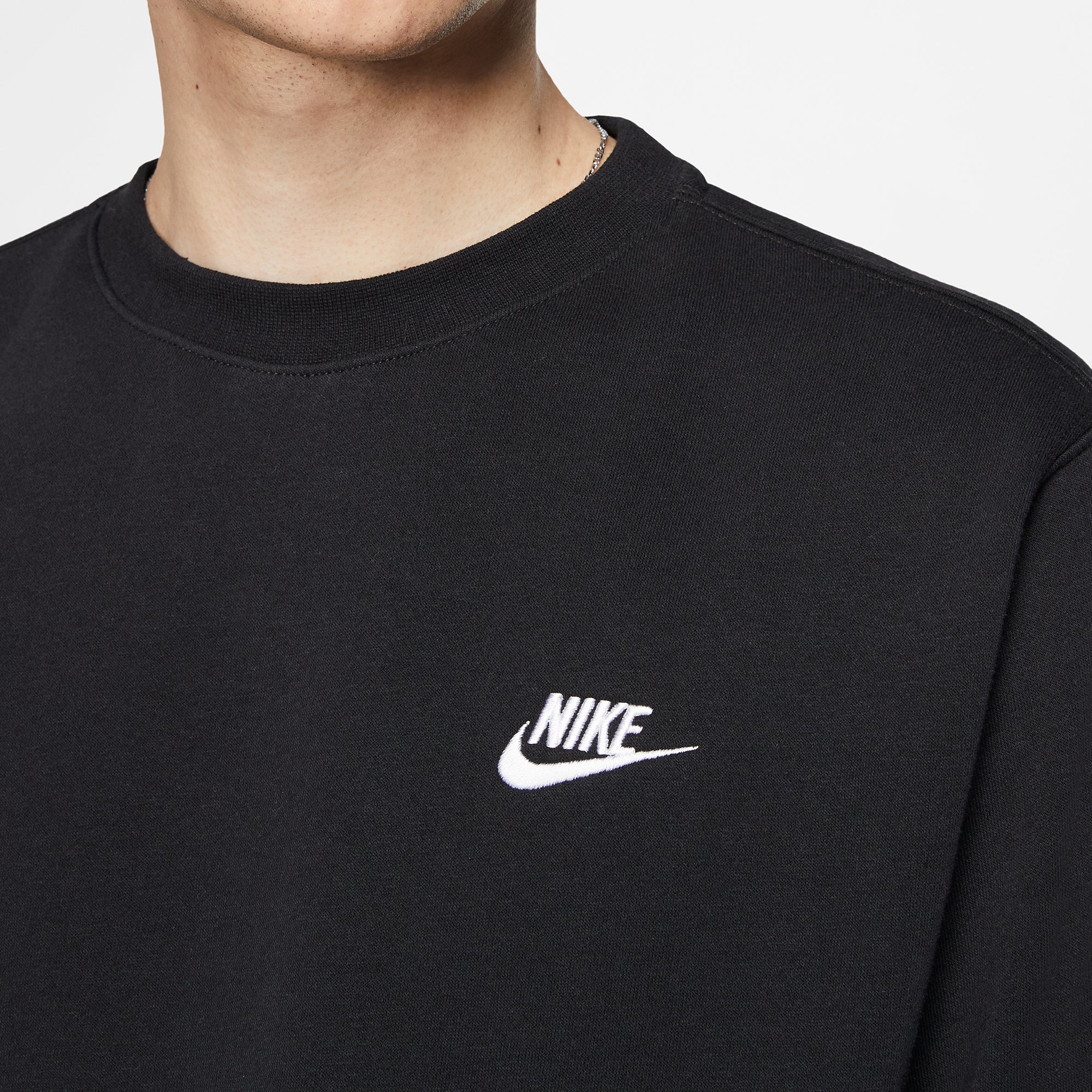 Nike Mens Sportswear Club Fleece Crew Black