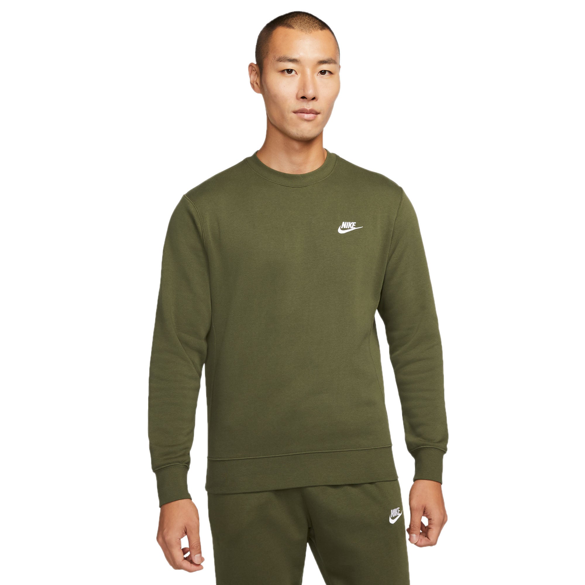 Nike Mens Sportswear Club Fleece Crewneck 'Rough Green'