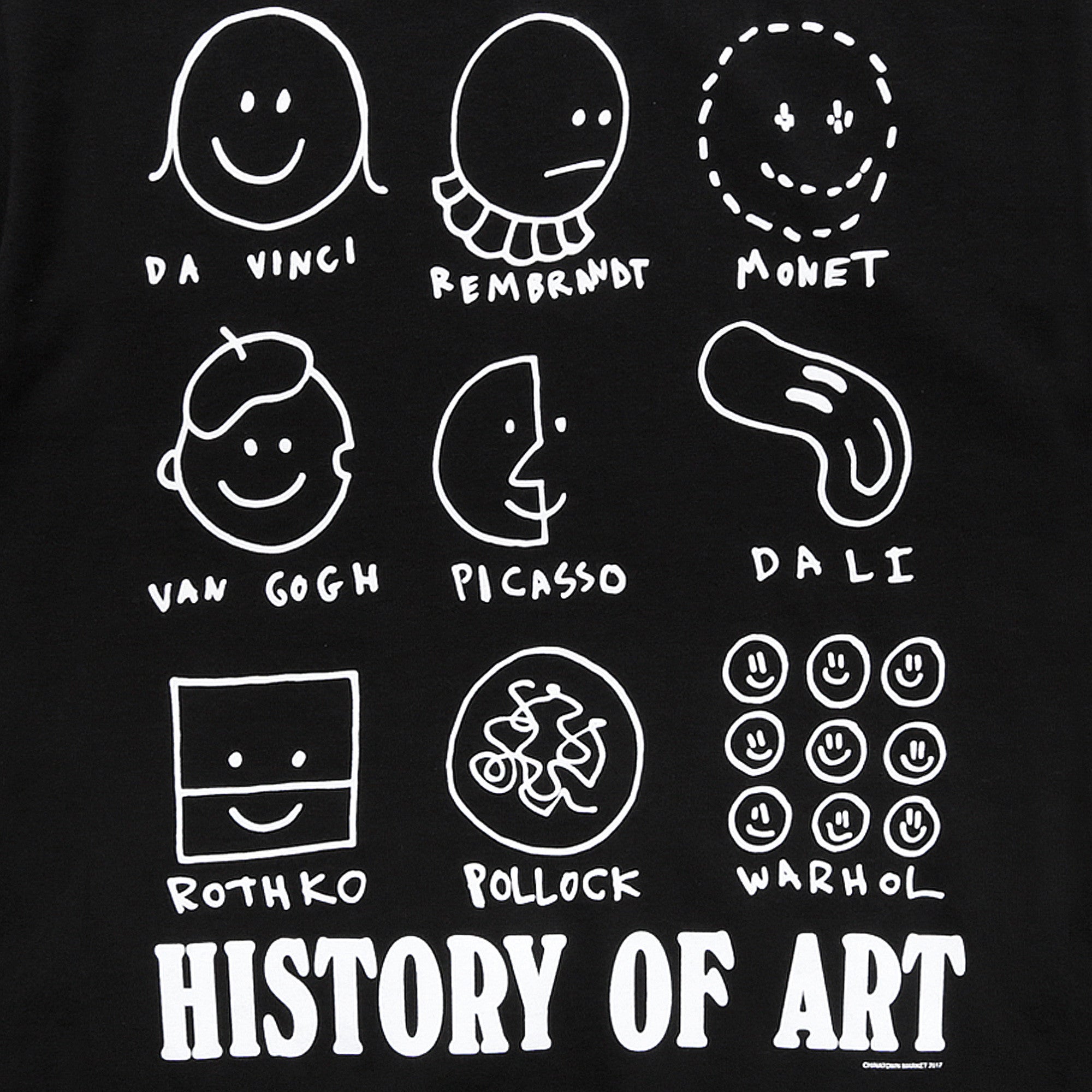 Chinatown Market Art History Tee - Black