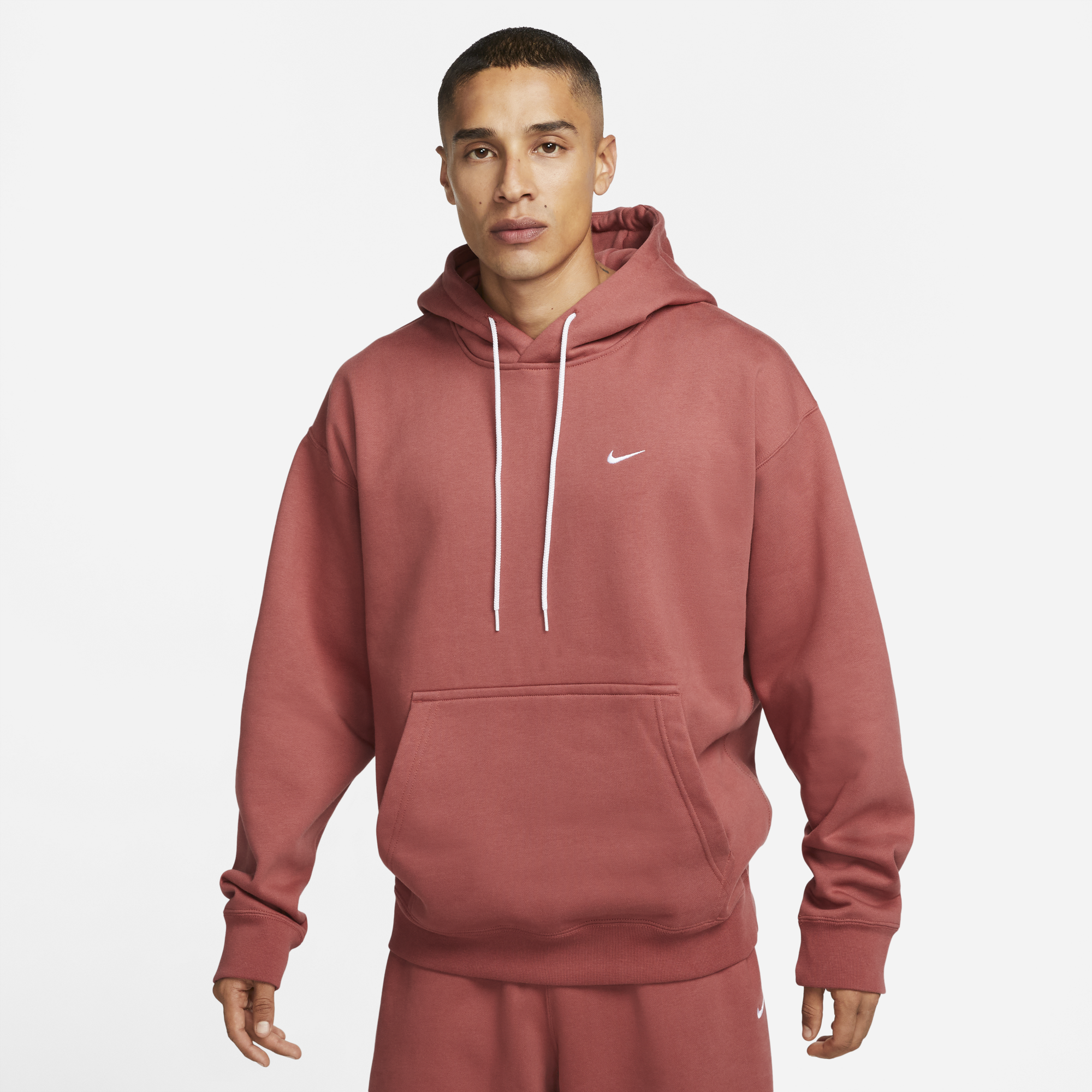 Nike Mens Solo Swoosh Fleece Hoodie