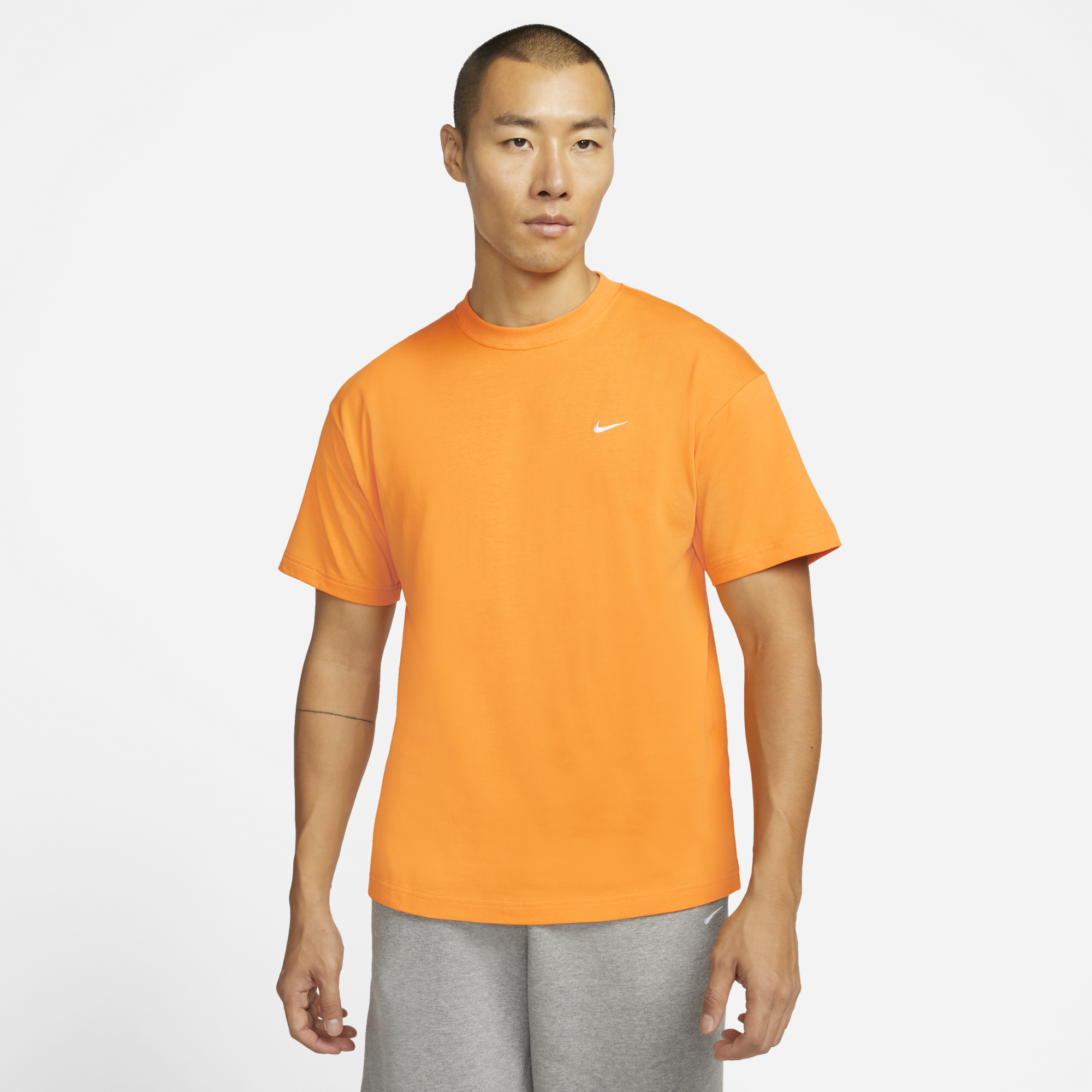 Nike Mens Solo Swoosh T-Shirt 'Kumquat'