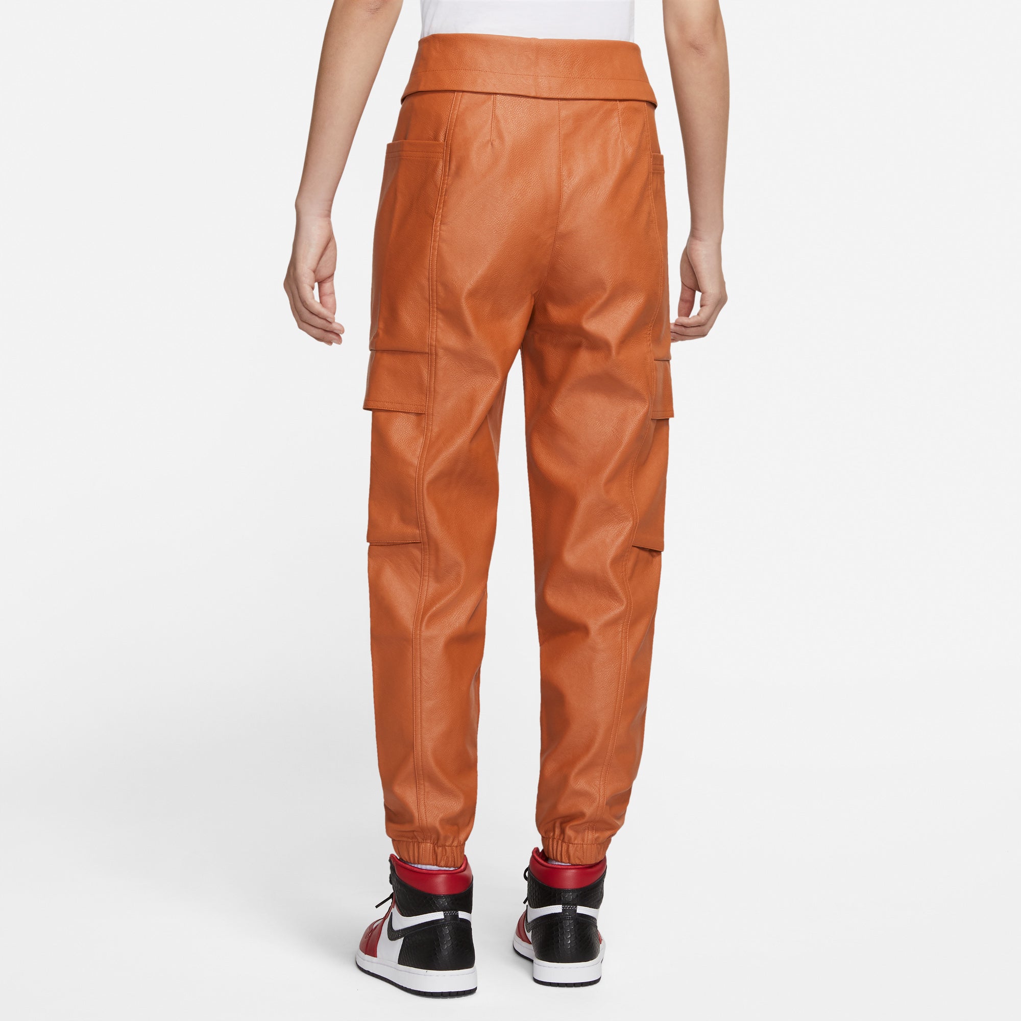Air Jordan Women Court-To-Runway Leather Utility Pants