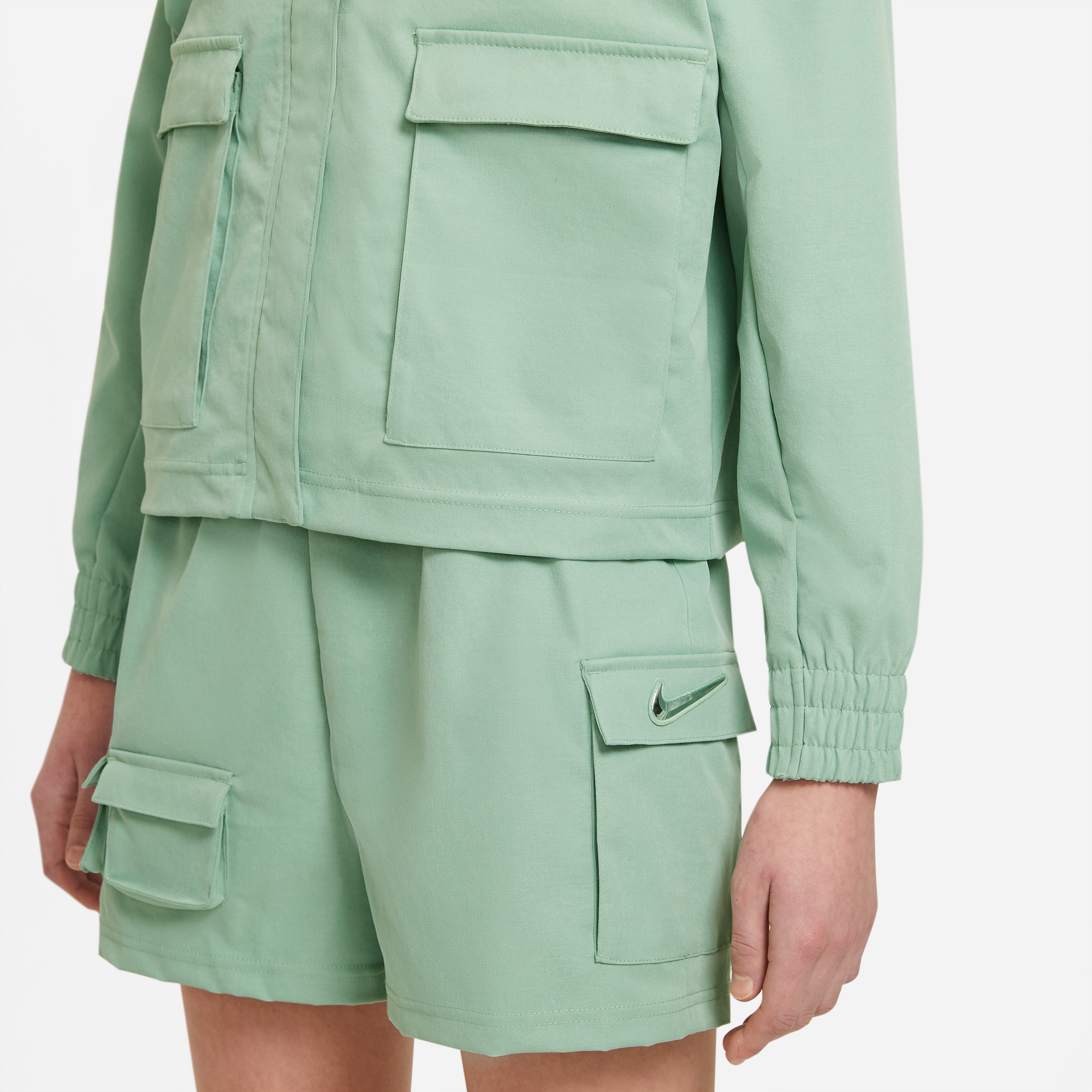 Nike Womens Sportswear Swoosh Jacket 'Steam'