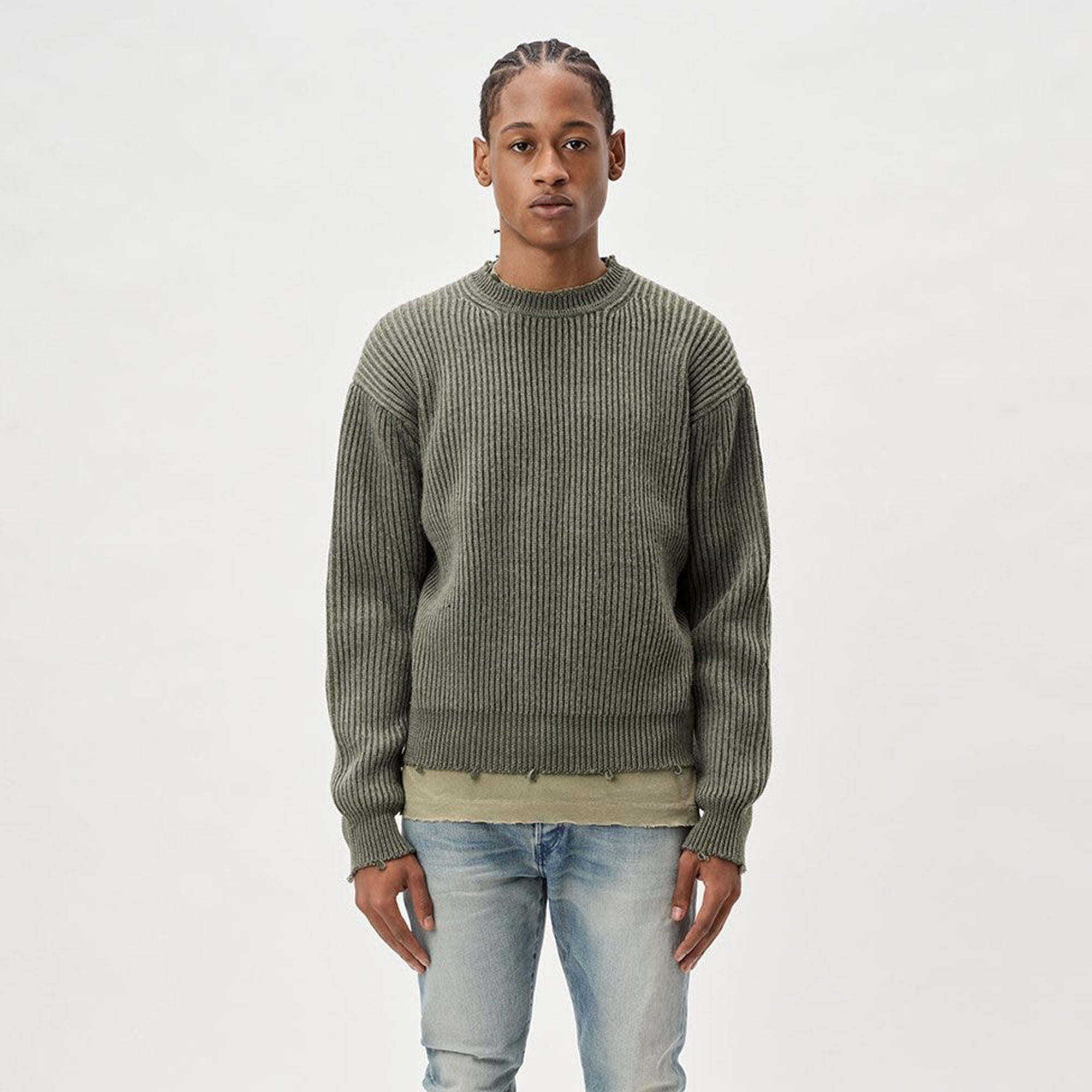 John Elliott Structure Wool Knit Crewneck