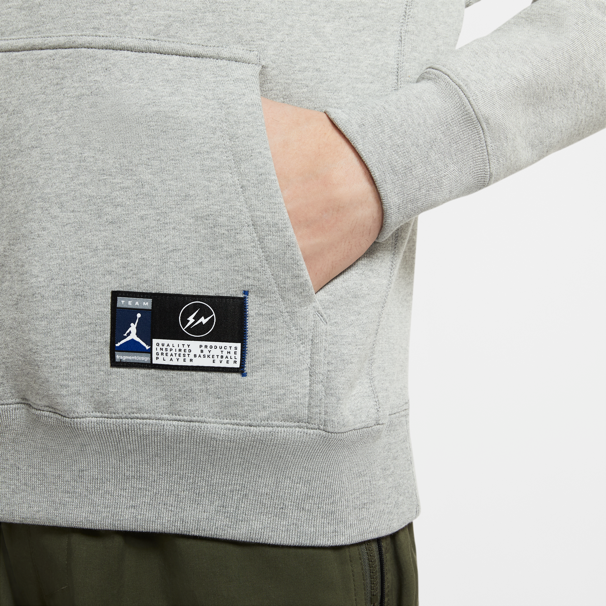 Air Jordan x Fragment Mens Fleece Graphic Hoodie