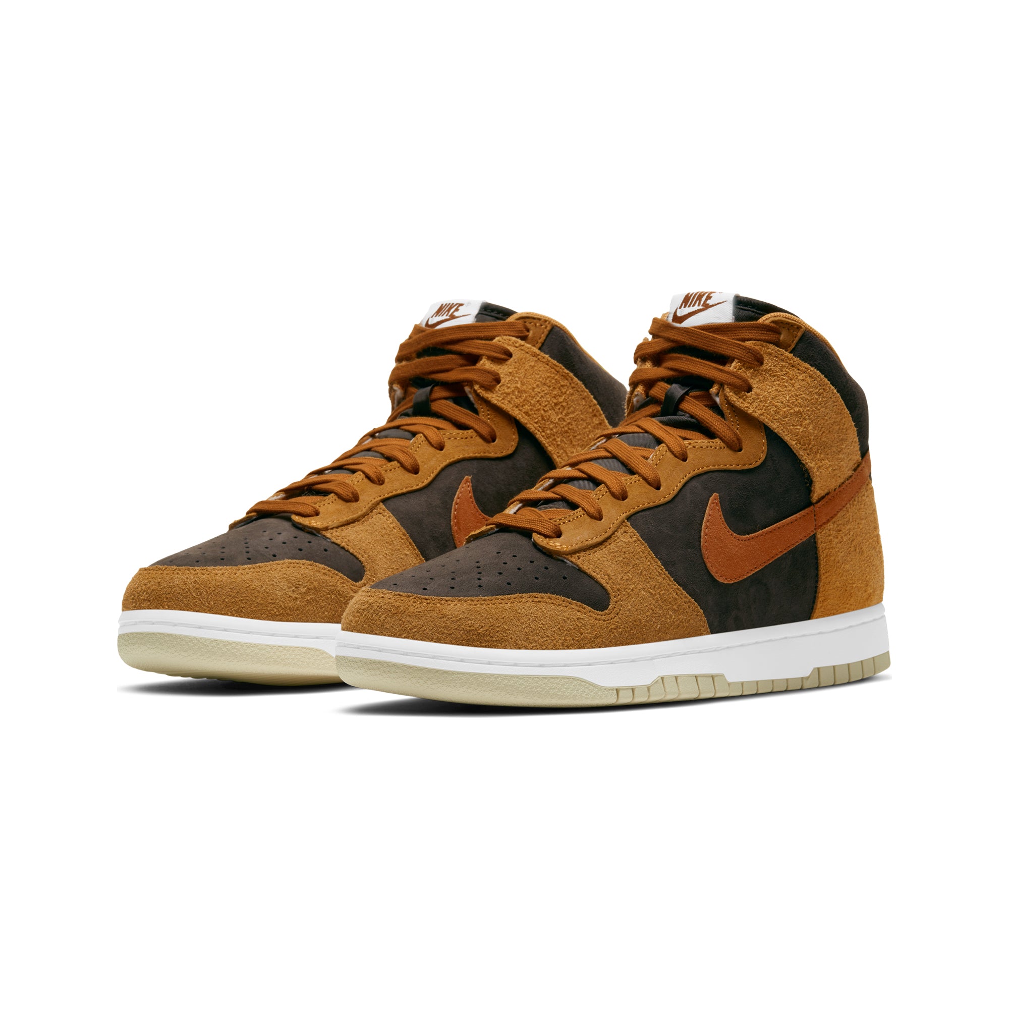 Nike Mens Dunk High Retro Premium 'Dark Curry' Shoes