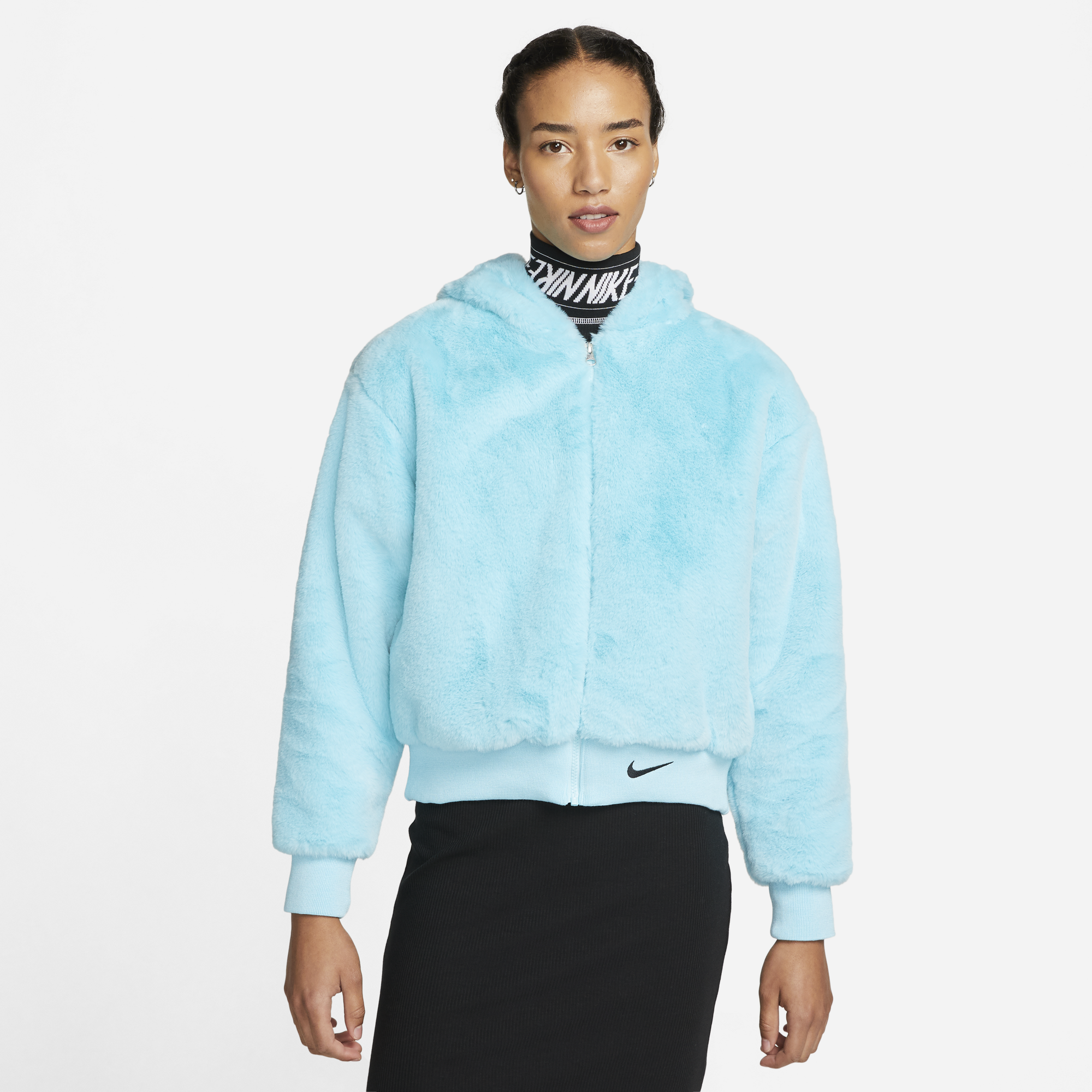 Nike Womens Sportswear Essentials Faux Fur Jacket 'Copa'