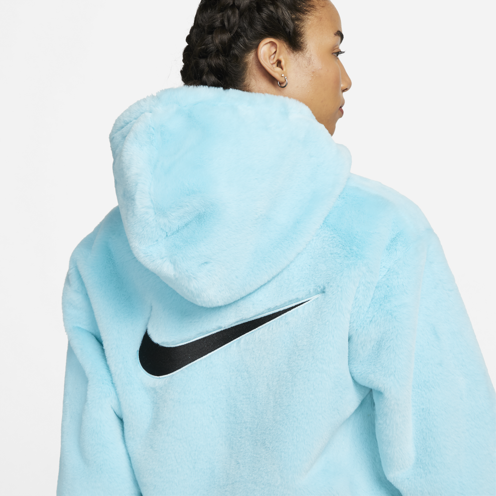 Nike Womens Sportswear Essentials Faux Fur Jacket 'Copa'