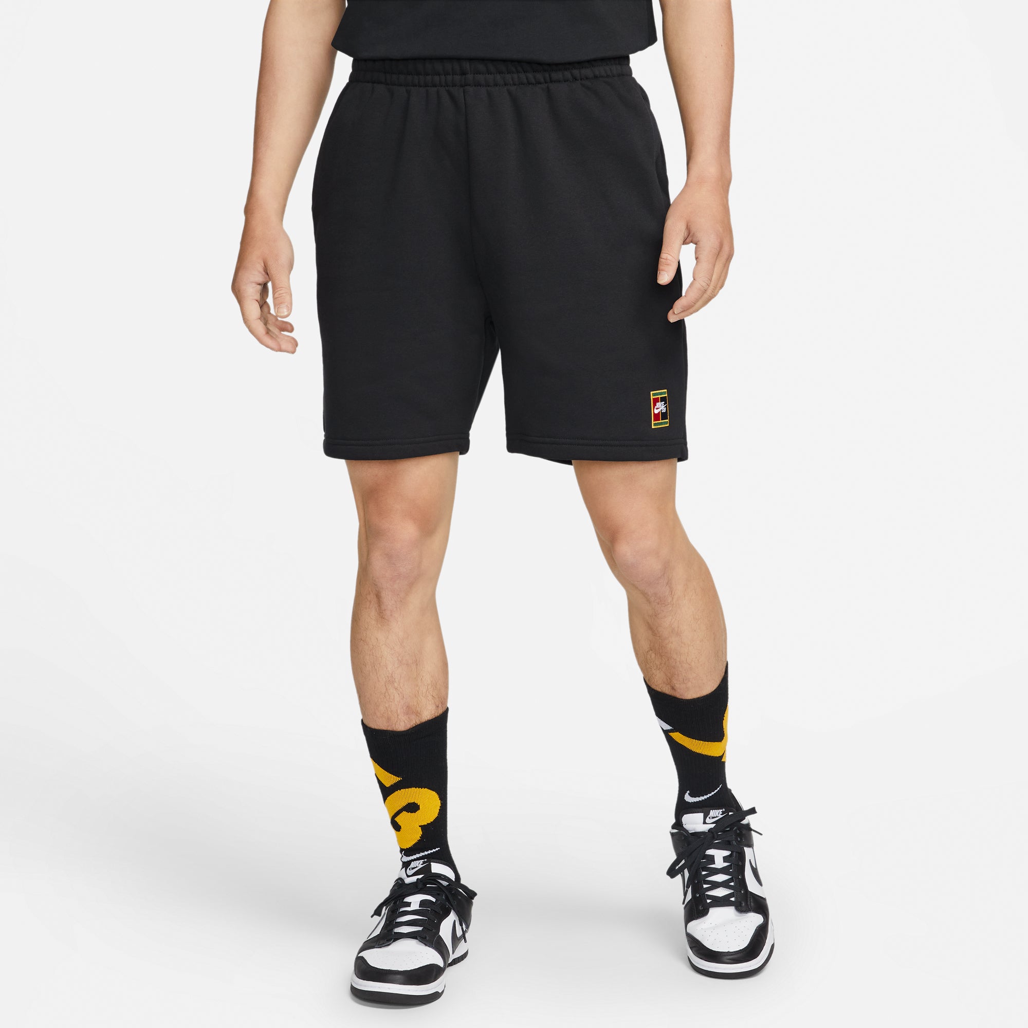 Nike SB Mens Fleece Graphic Skate Shorts Black