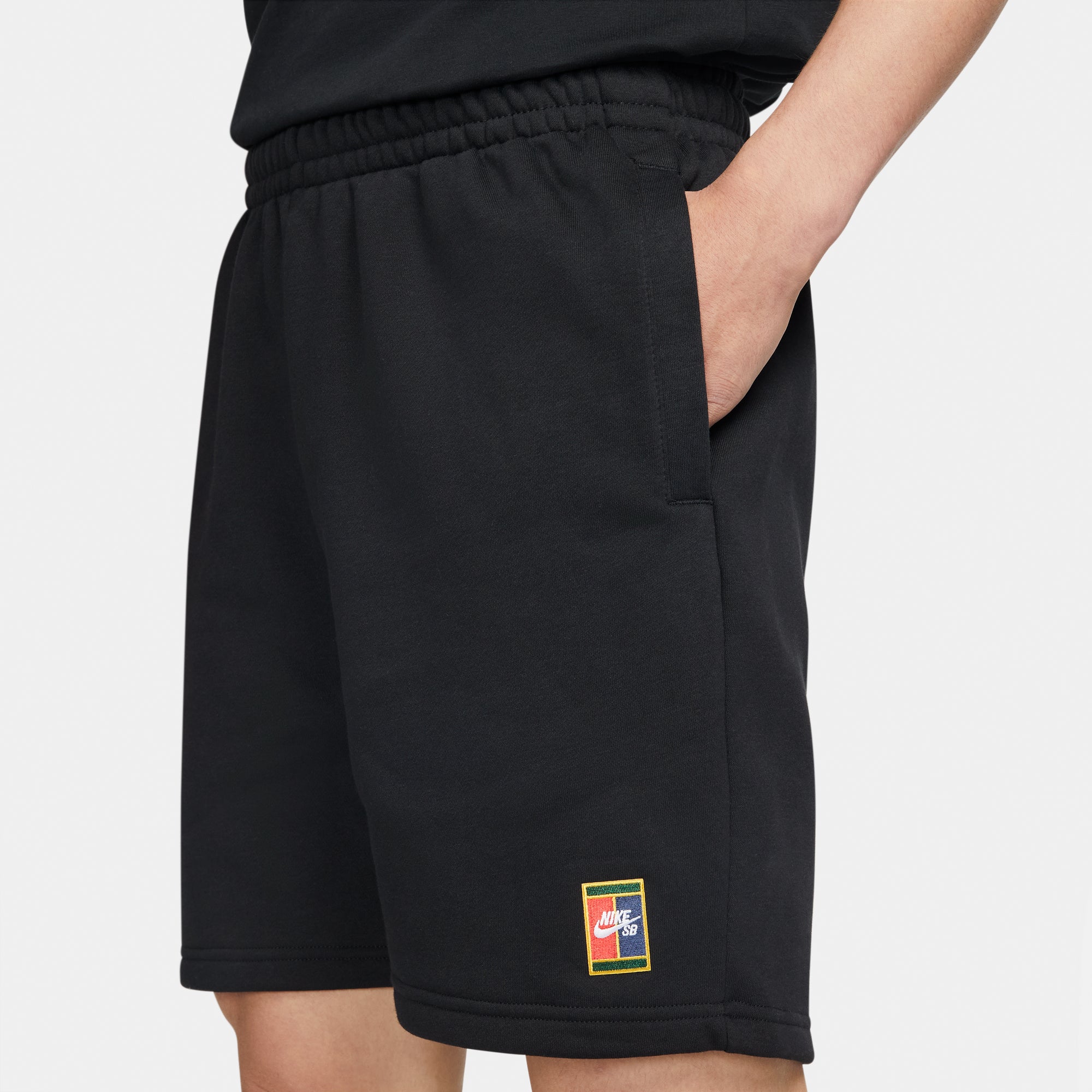Nike SB Mens Fleece Graphic Skate Shorts Black