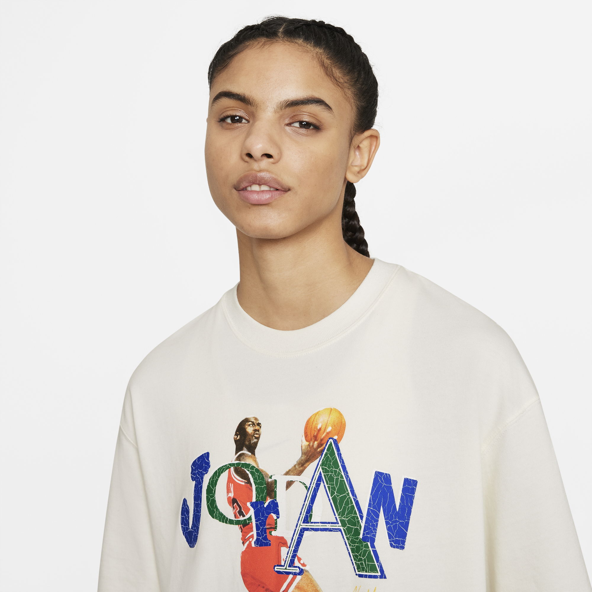 Air Jordan x Aleali May Womens Short Sleeve T-Shirt "Sail'