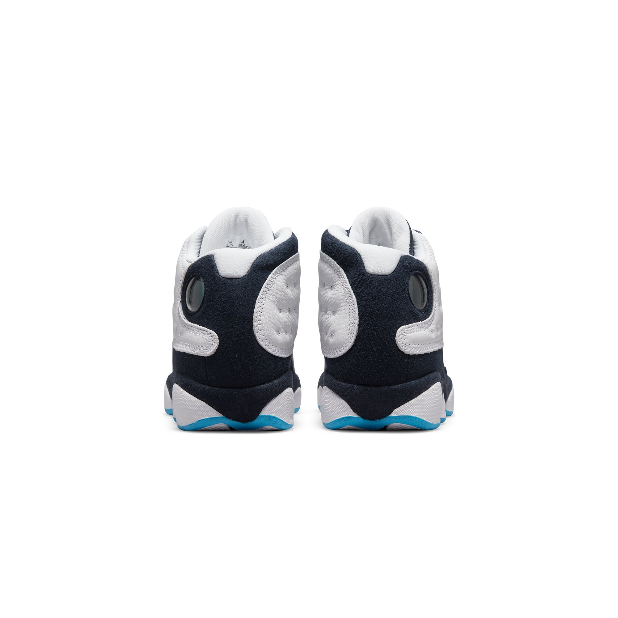 Air Jordan Kids 13 Retro Shoes White/DK Powder Blue