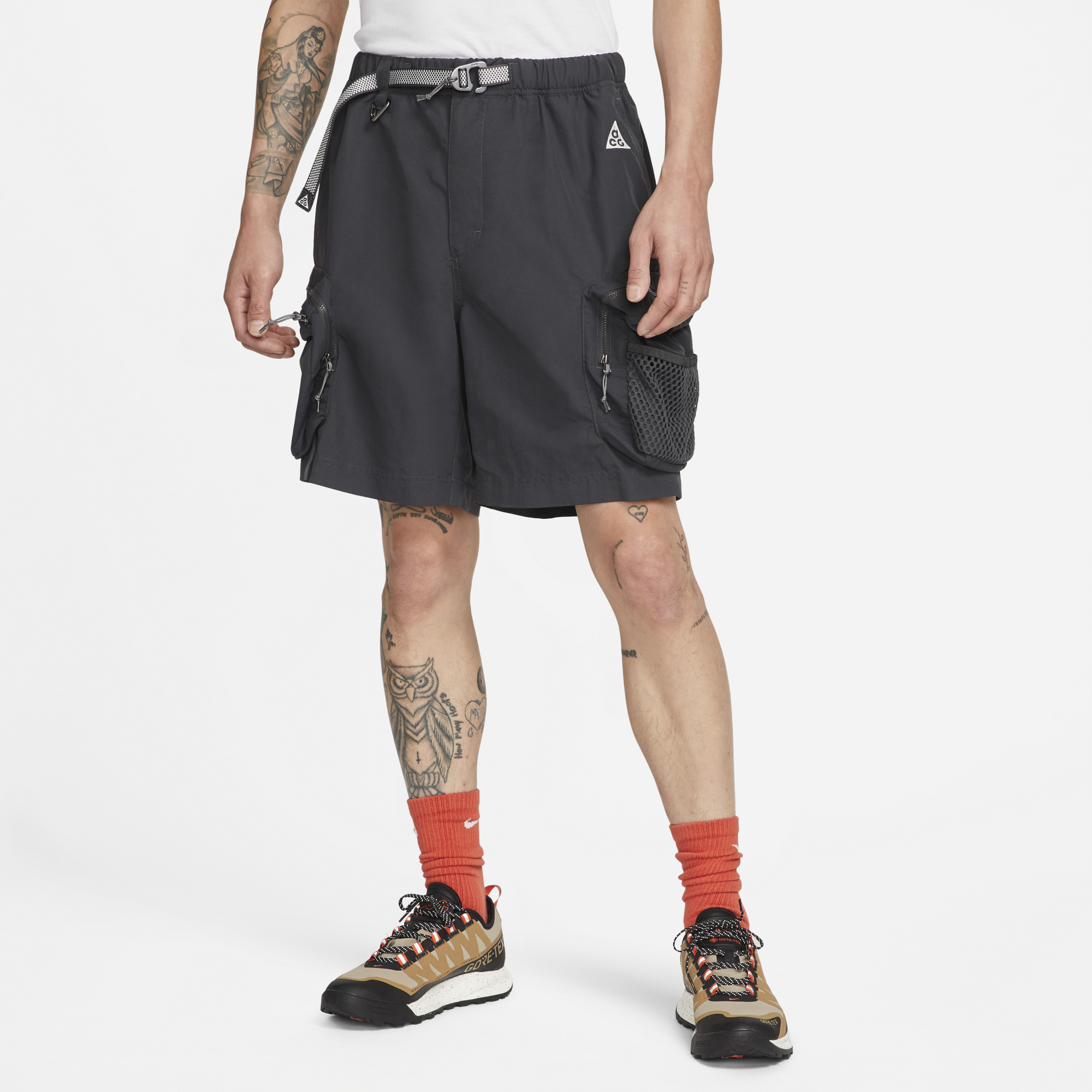 Nike ACG Mens 'Snowgrass' Cargo Shorts Black