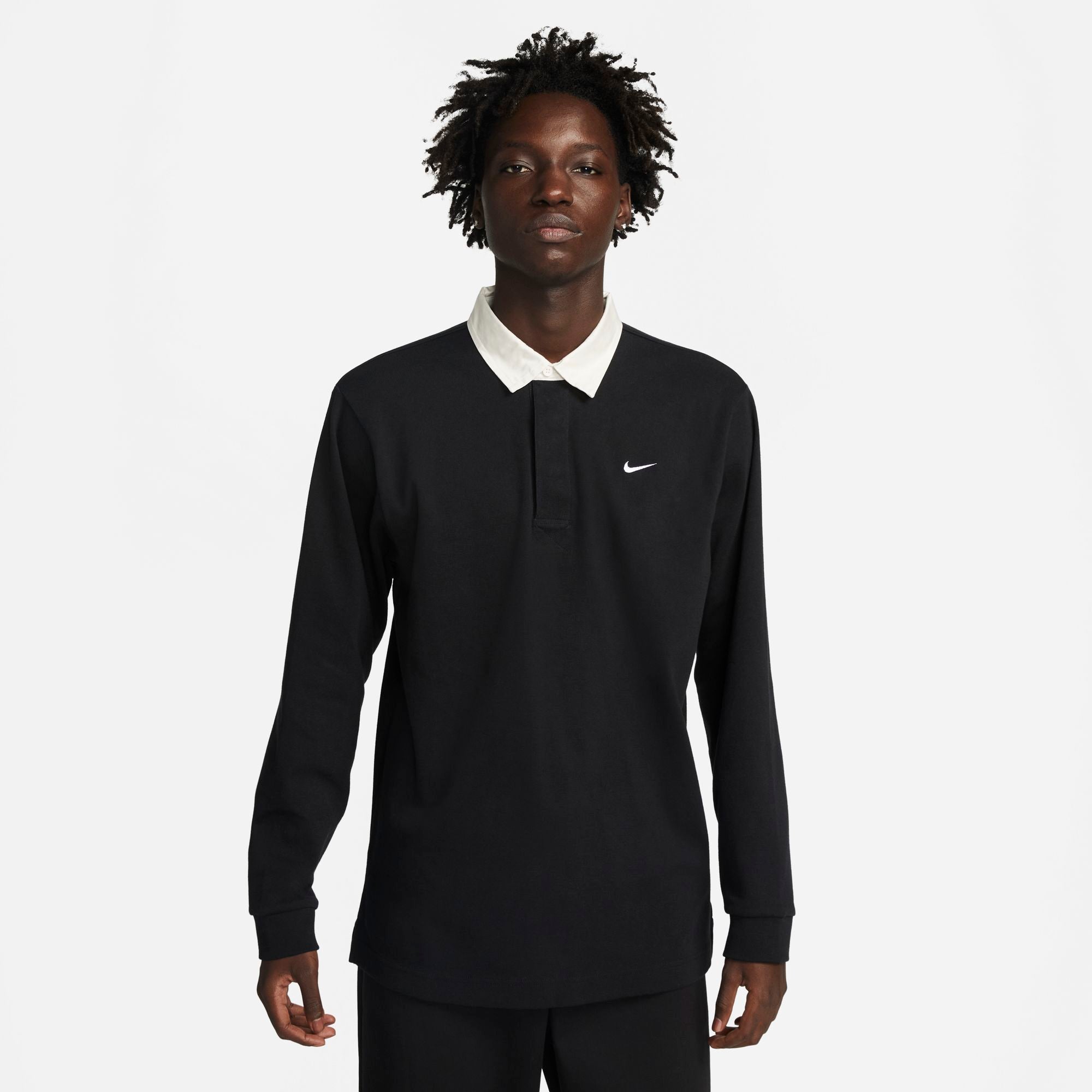 Nike Mens Solo Swoosh Rugby Top
