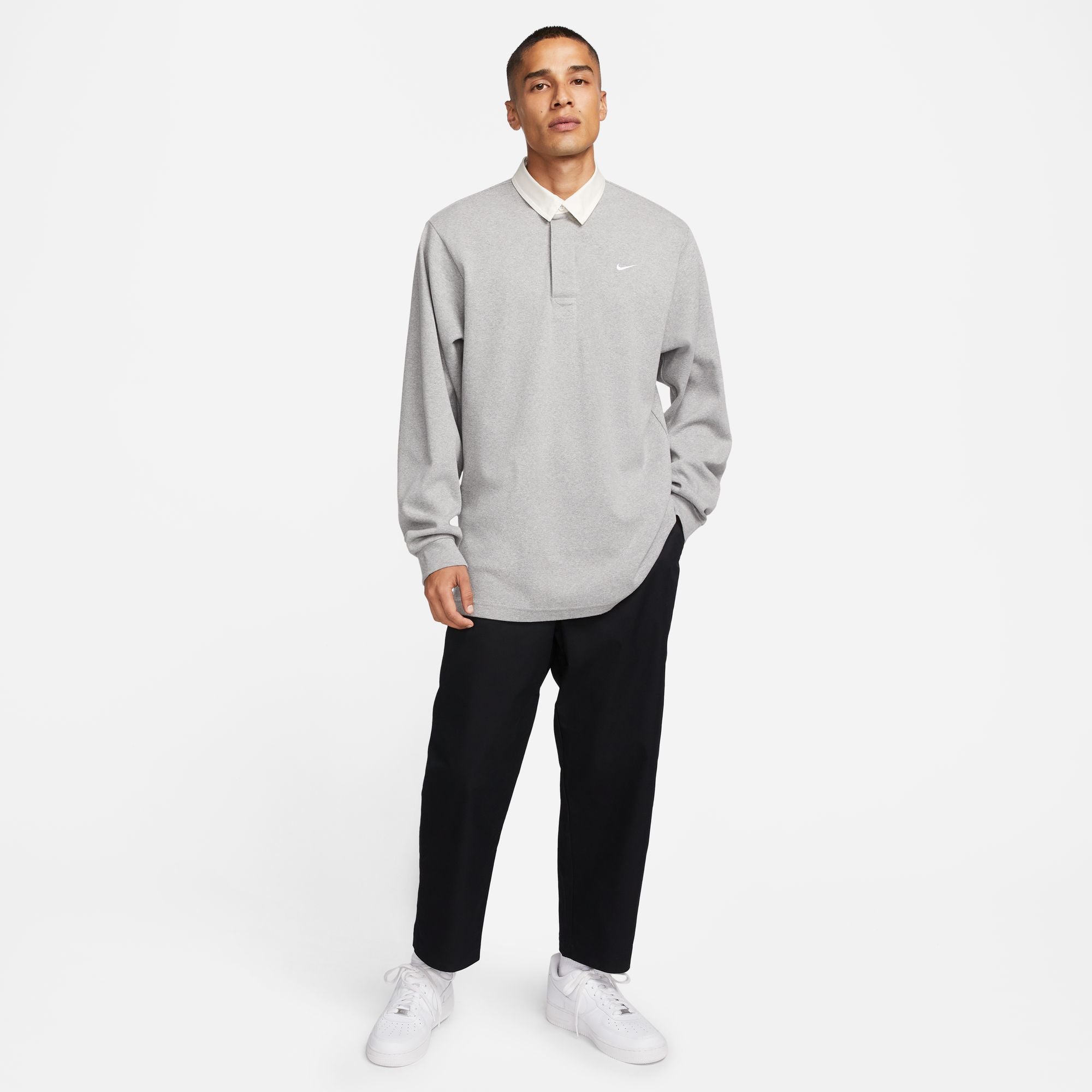 Nike Mens Solo Swoosh Rugby Top